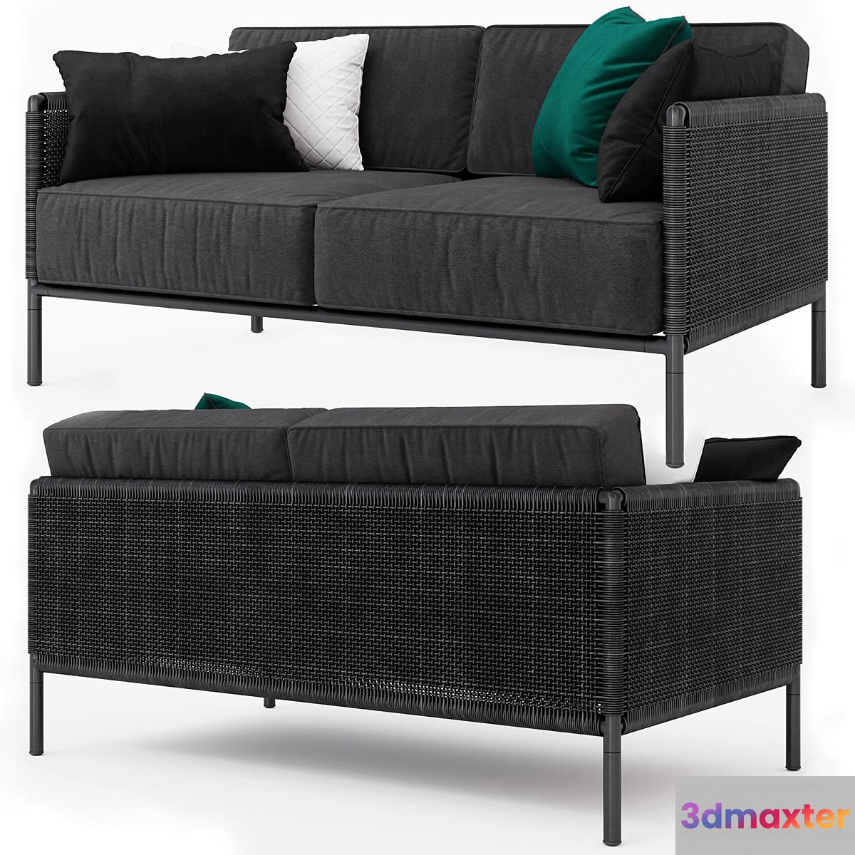 Encore Modern Garden 2-seater sofa 3D Max