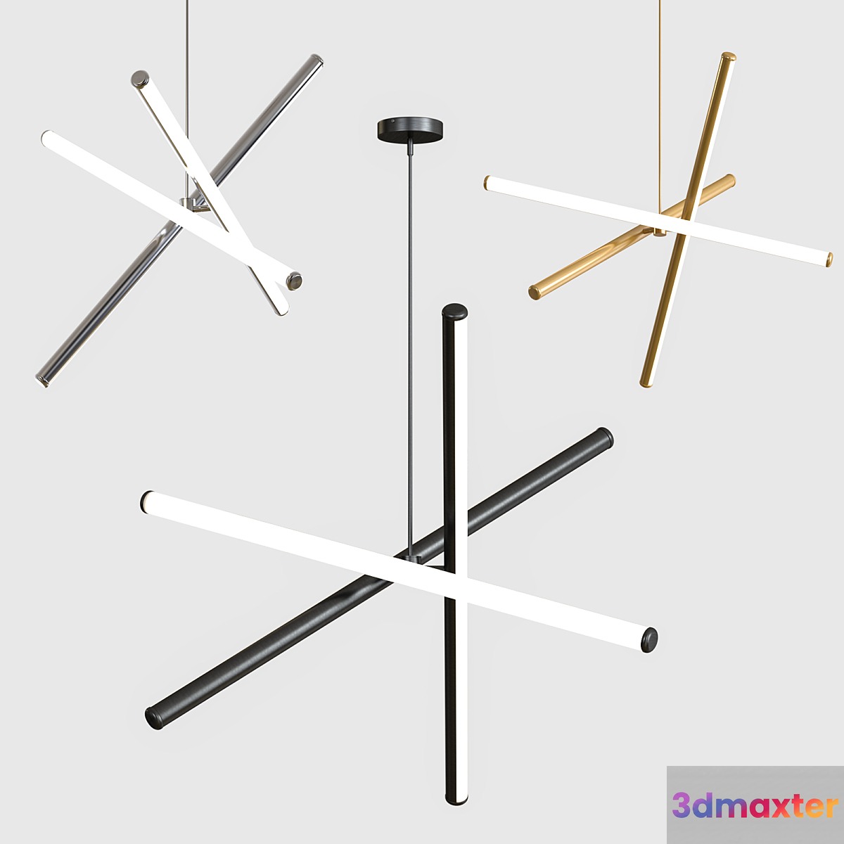 West Elm Light Rods LED Chandelier