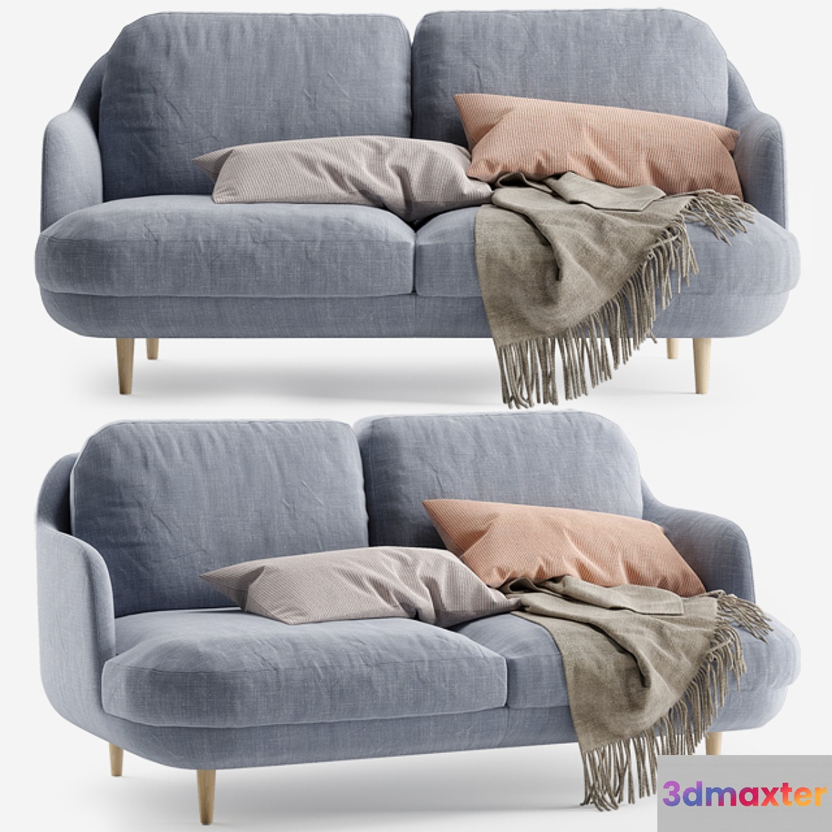 Fritz Hansen Lune sofa 2 seater 3D Max