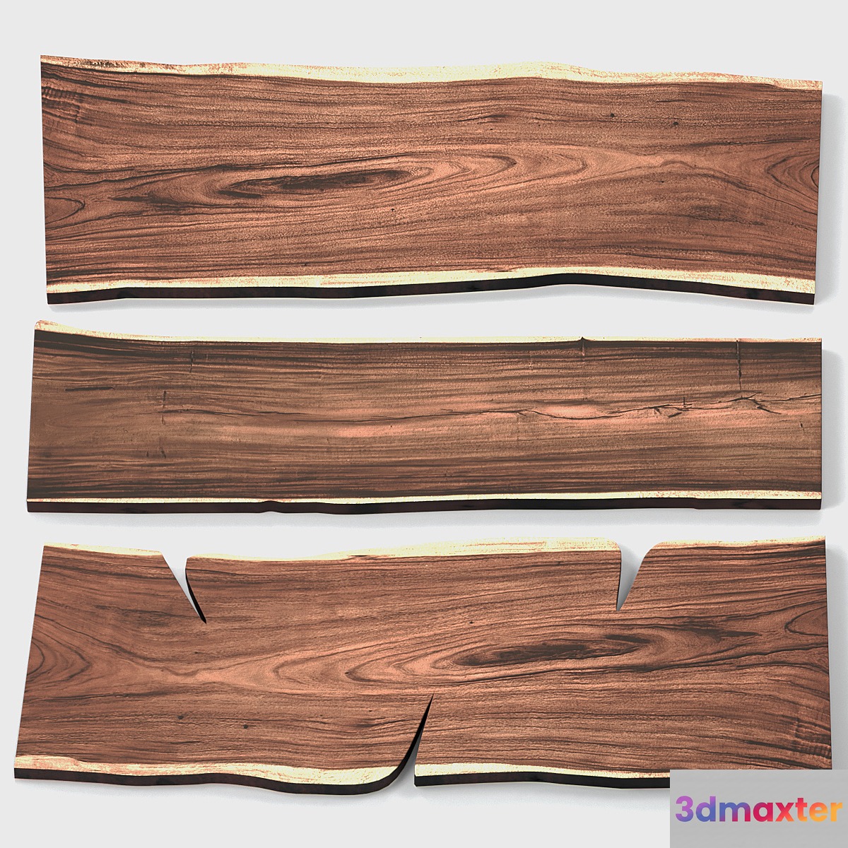 Slabs of wood 3D Max
