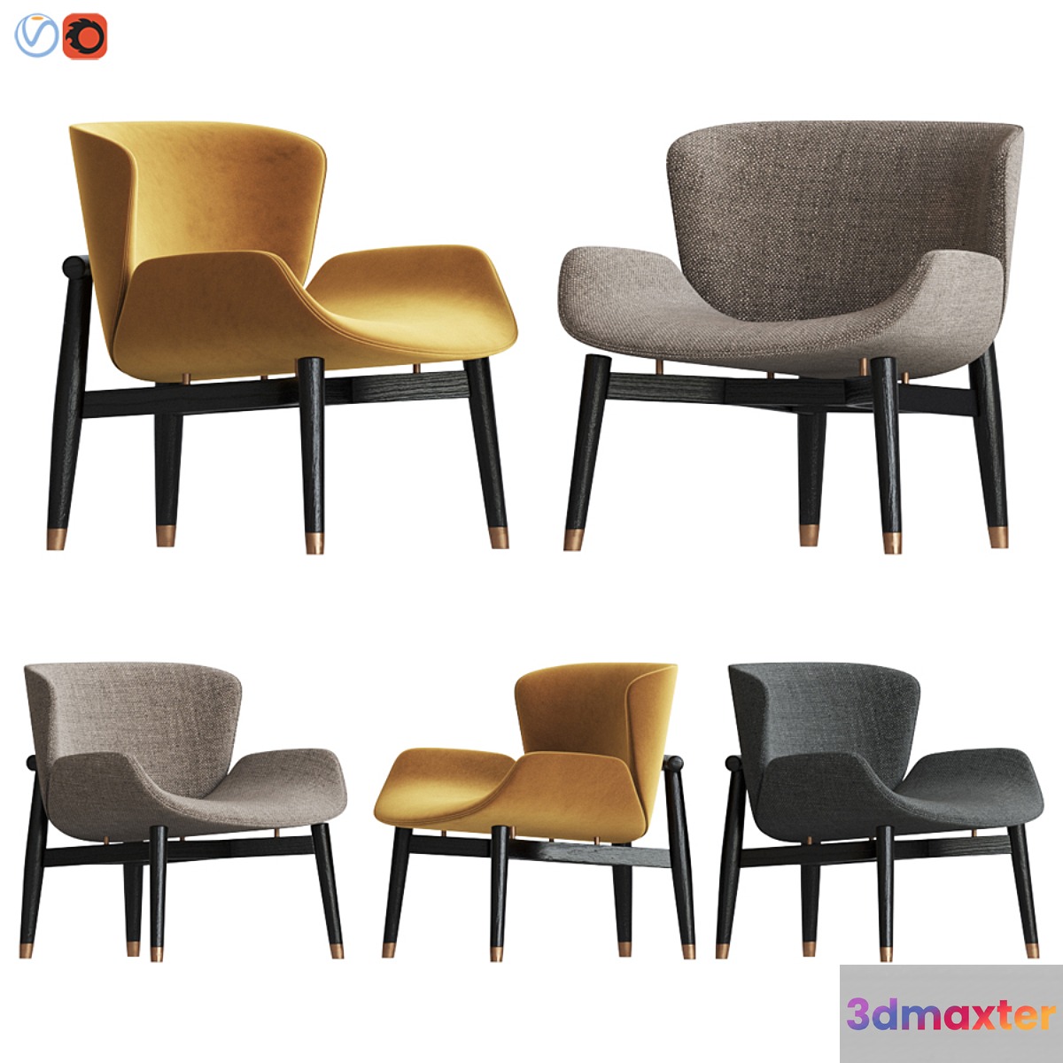 Jorgen Small Armchair Baxter