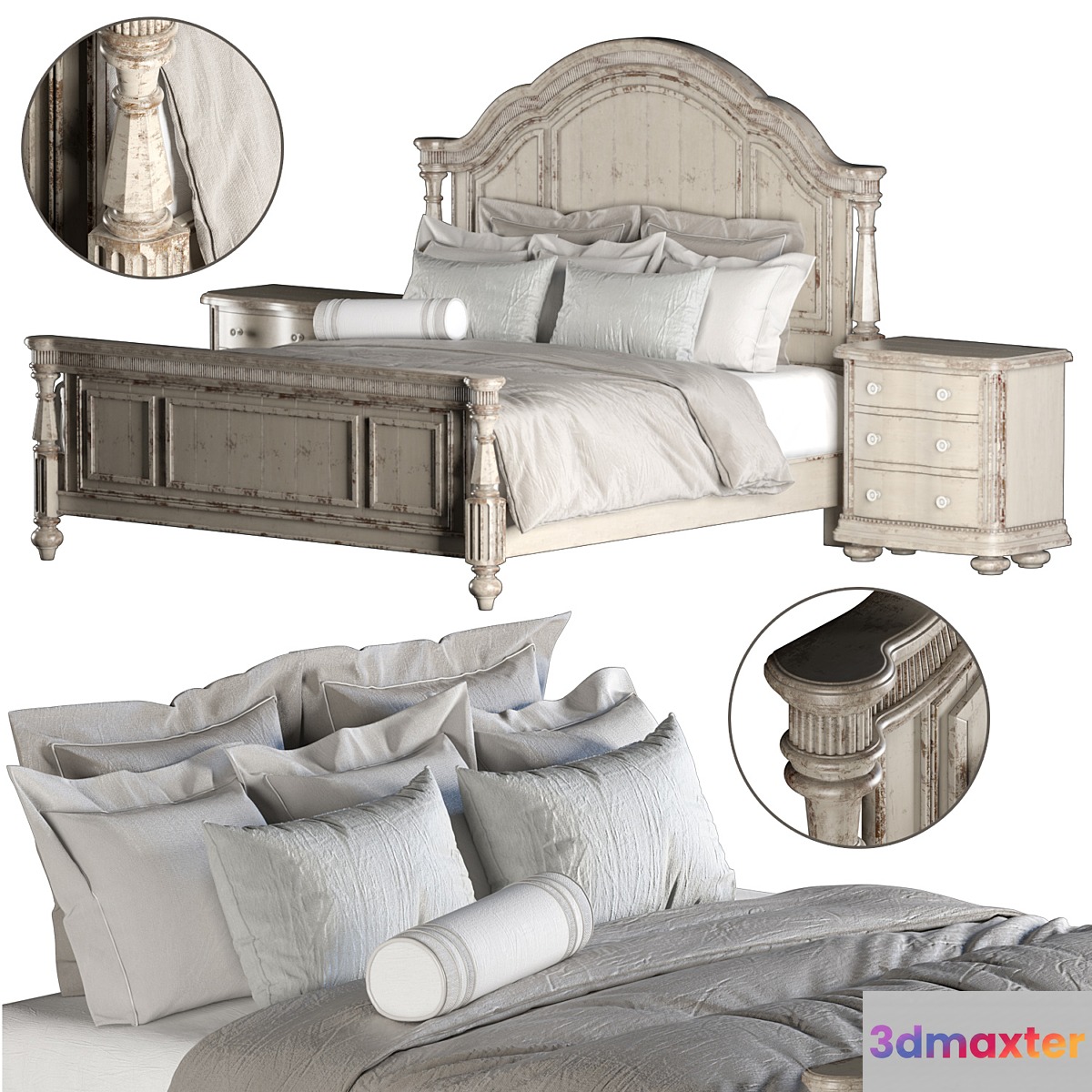 ART FURNITURE BELMAR PANEL BED (KING SIZE)