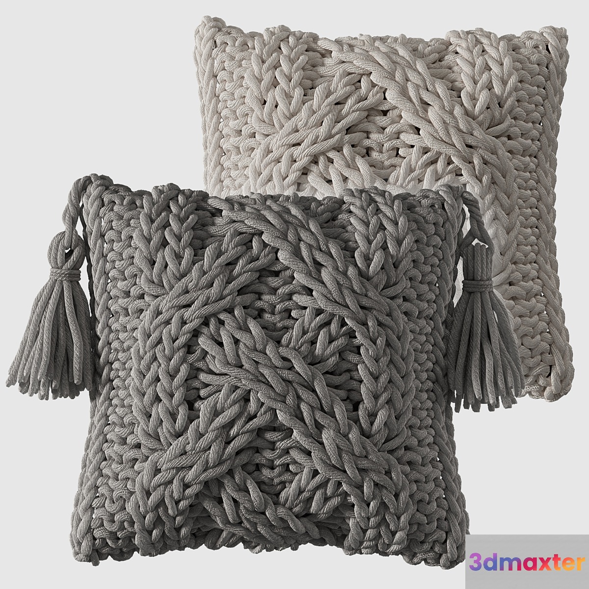 Knitted pillows 3D Max