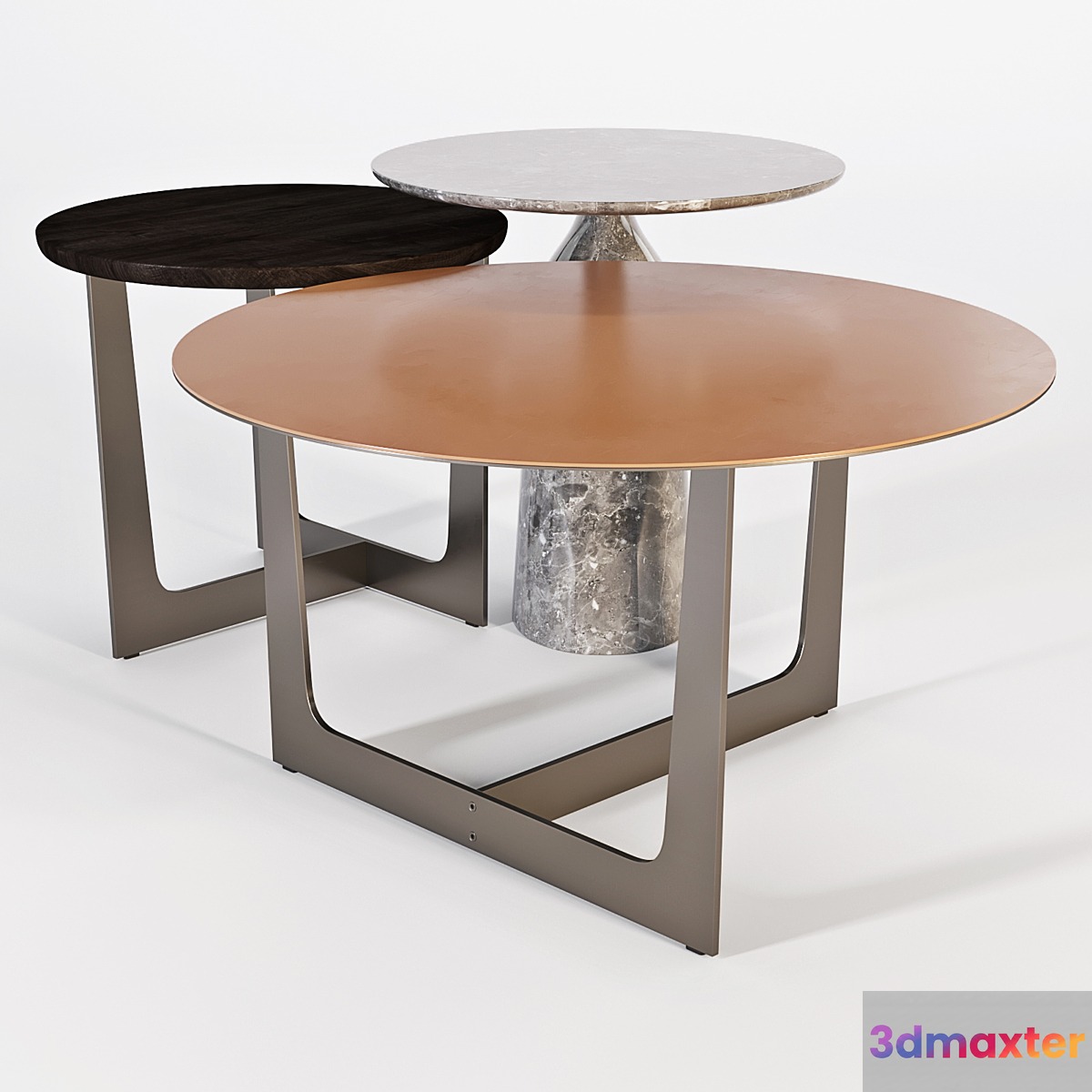 Poltrona Frau: Coffee Tables - Ilary Set 03 3D Max