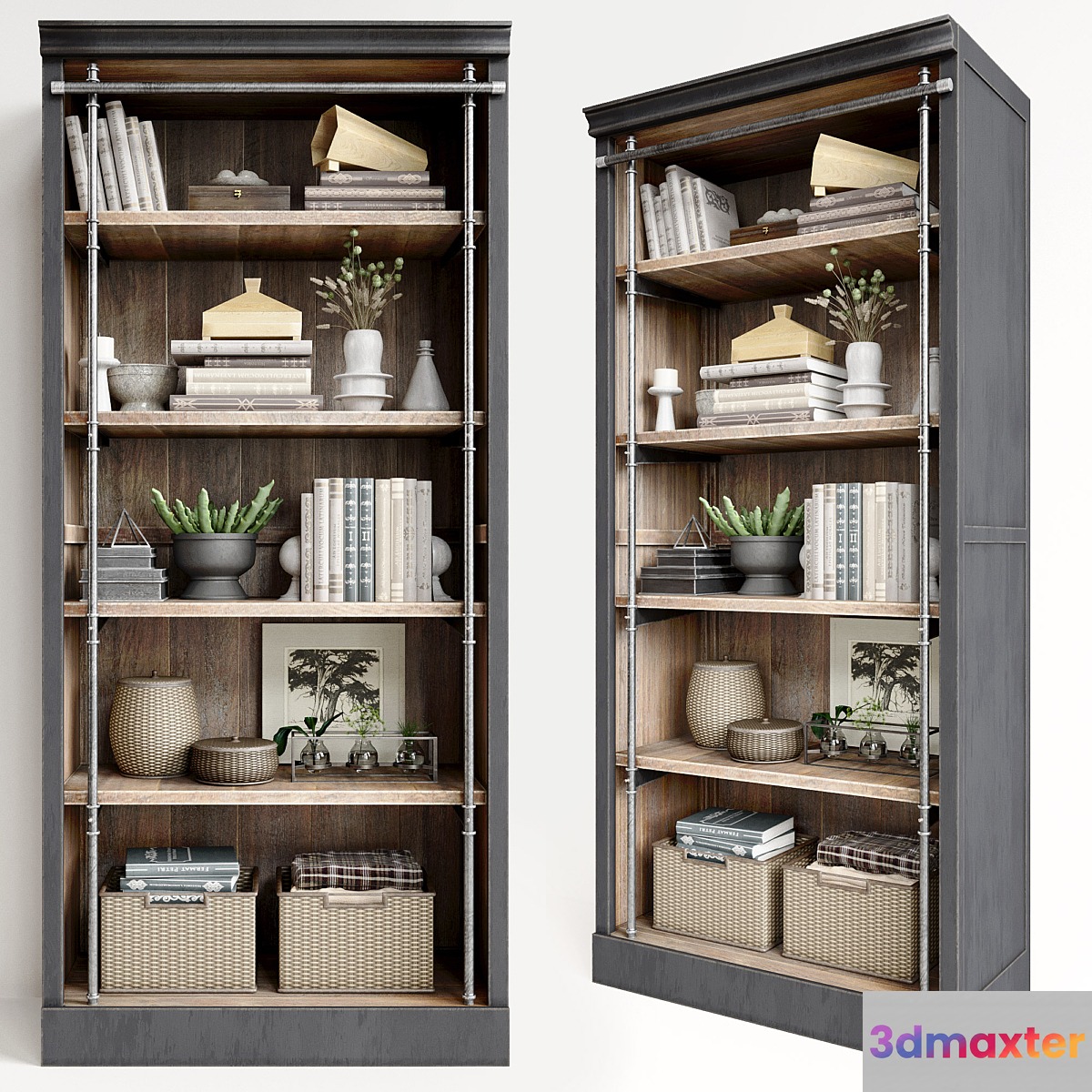 Rack Pottery Barn Gavin Reclaimed Wood Bookcase