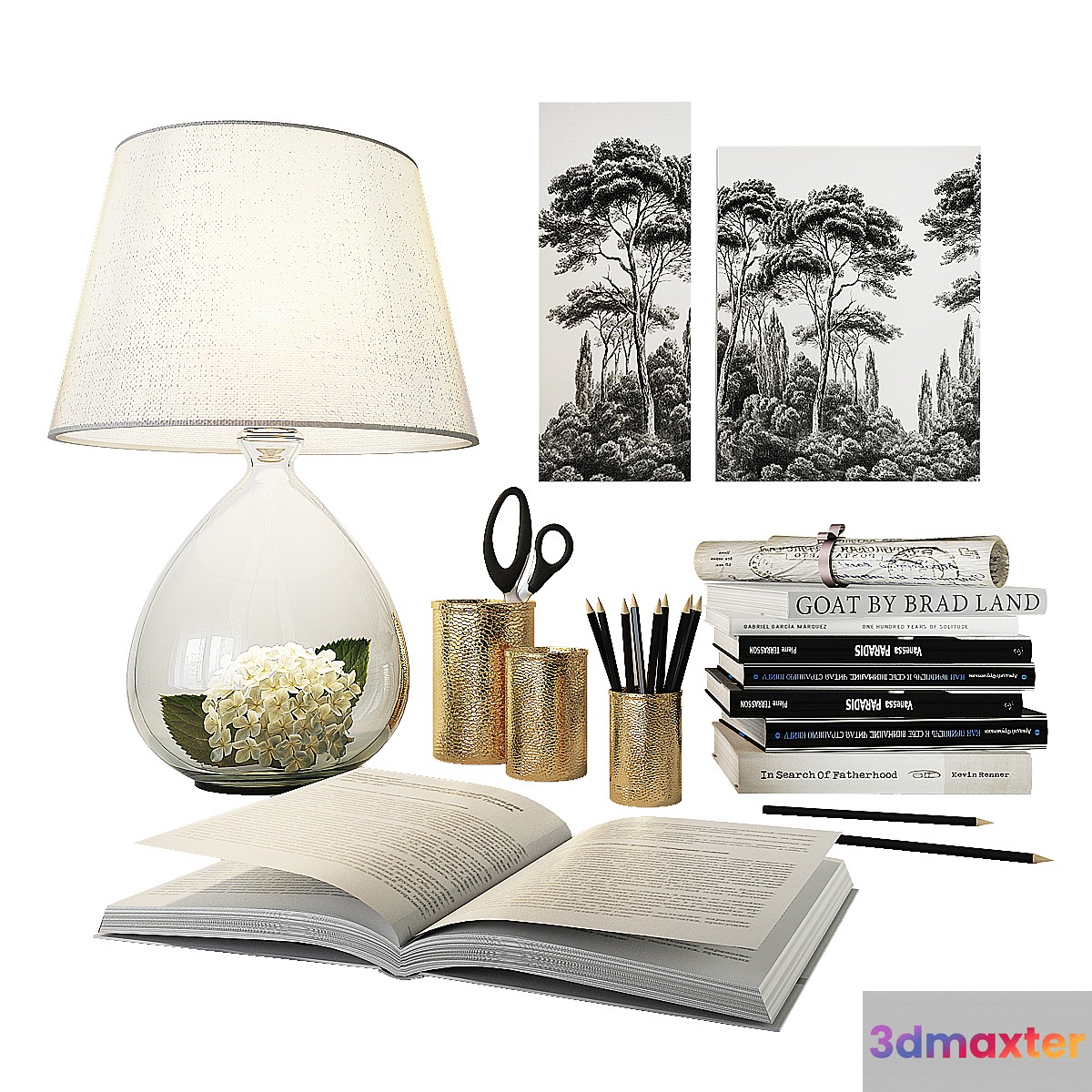 DECORATIVE SET 002 3D Max