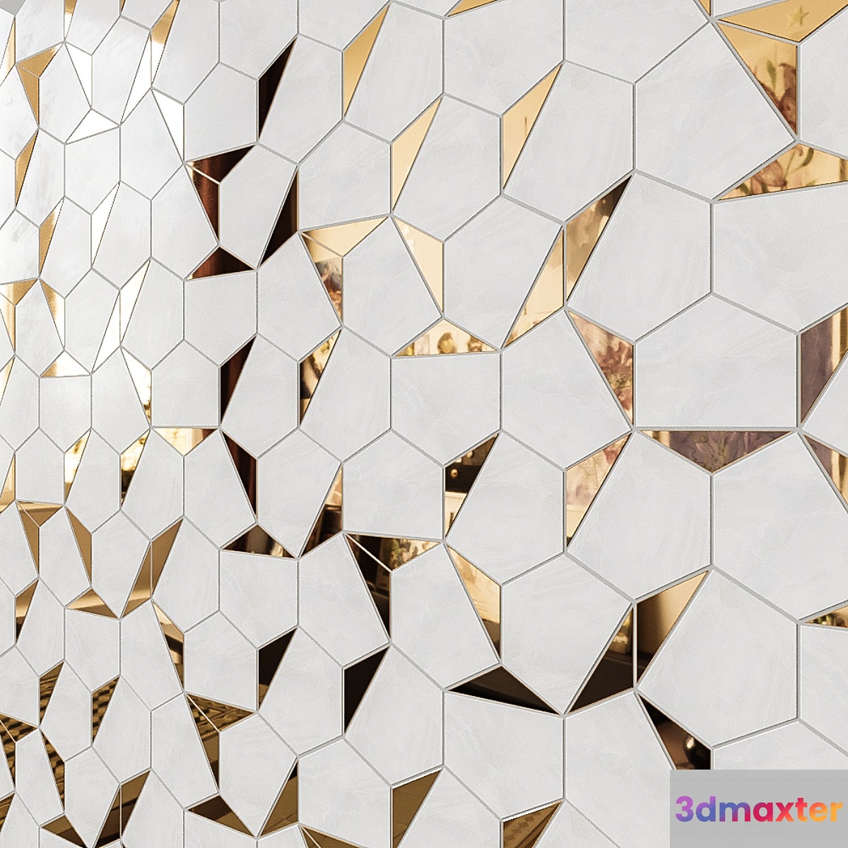 Mosaic _ Porcelain stoneware _ VALLELUNGA NOLITA Triangoli 3D Max