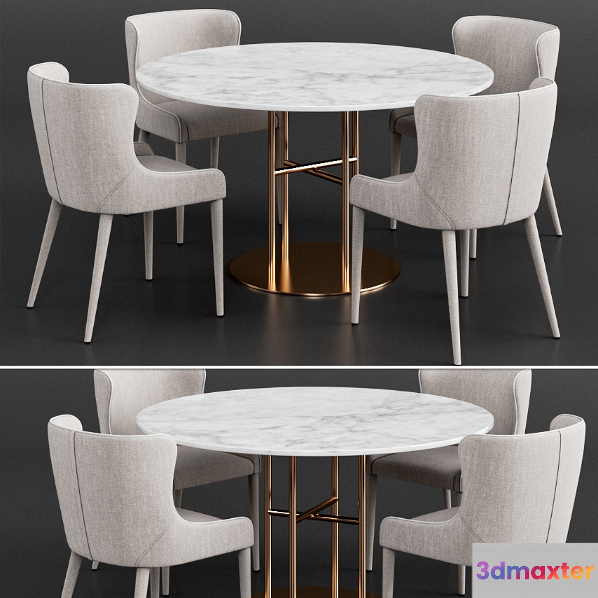 Coco Republic Markson Dining Chair & Flex Dining Table
