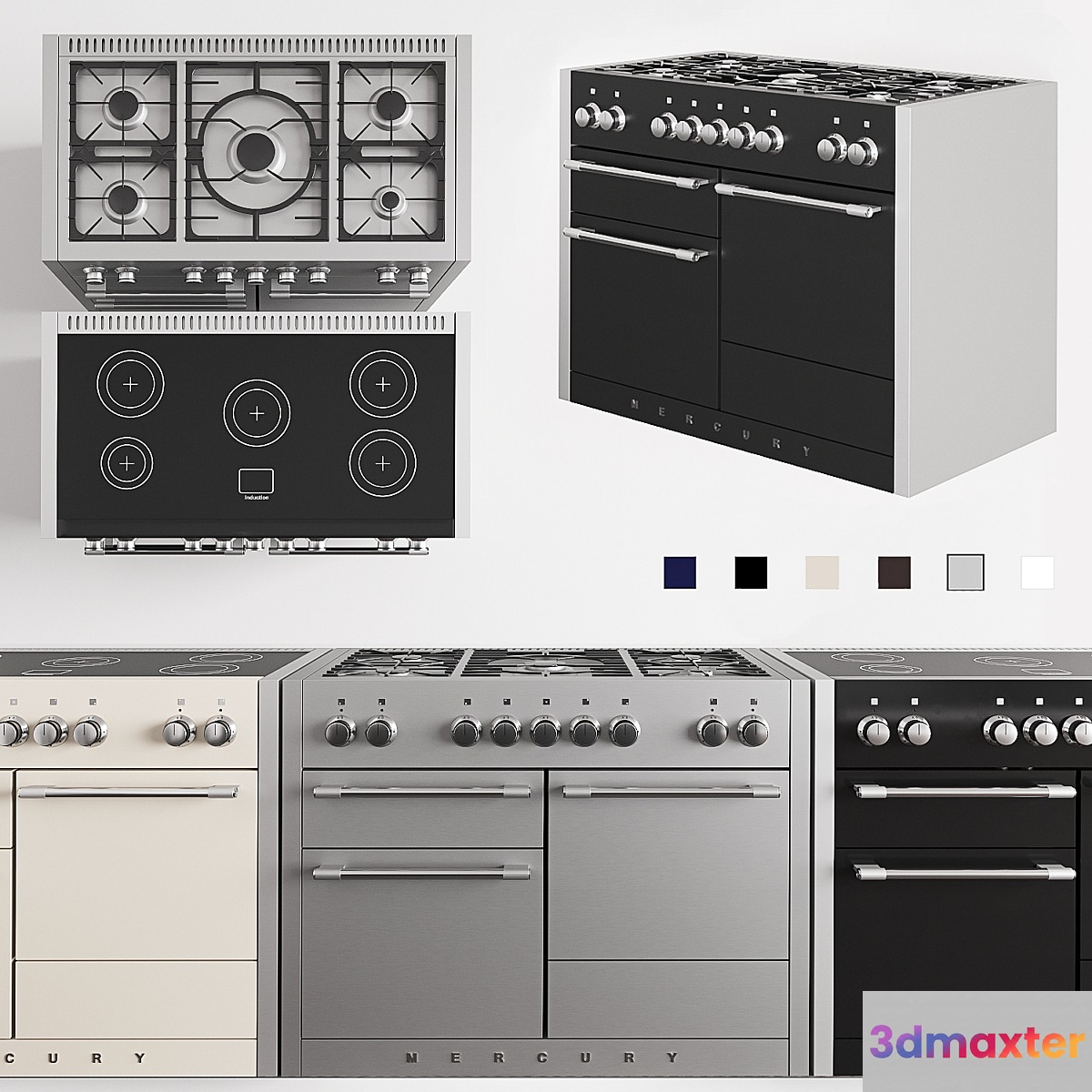 Gas and electric stove AGA Mercury