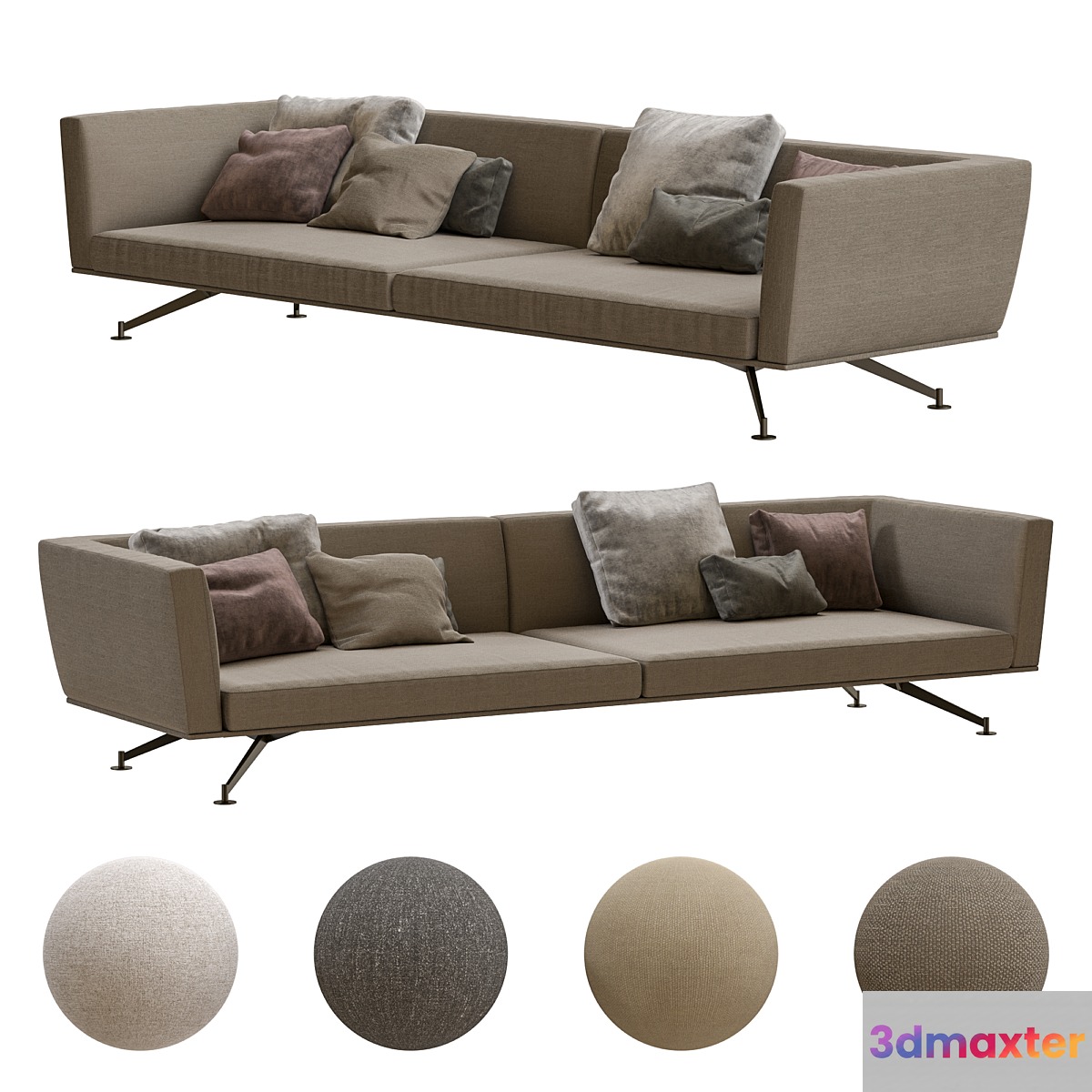 Lema Neil Sofa 3 by Francesco Rota 3D Max