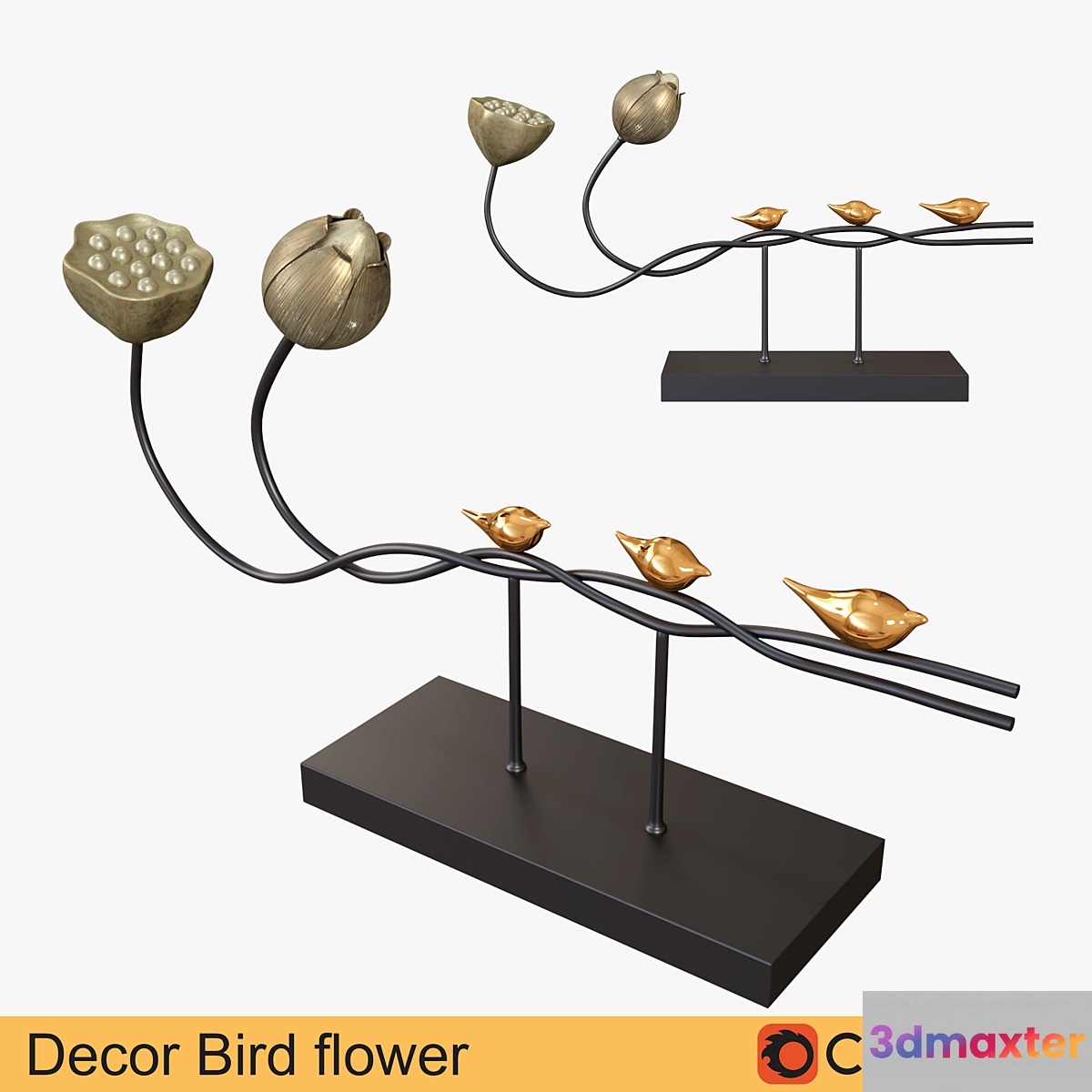 Decor bird flower