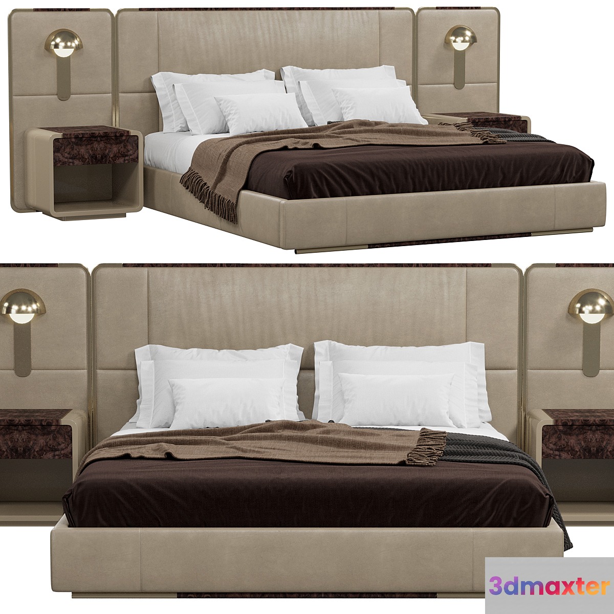 Bed Reiggi HELENA 3D Max