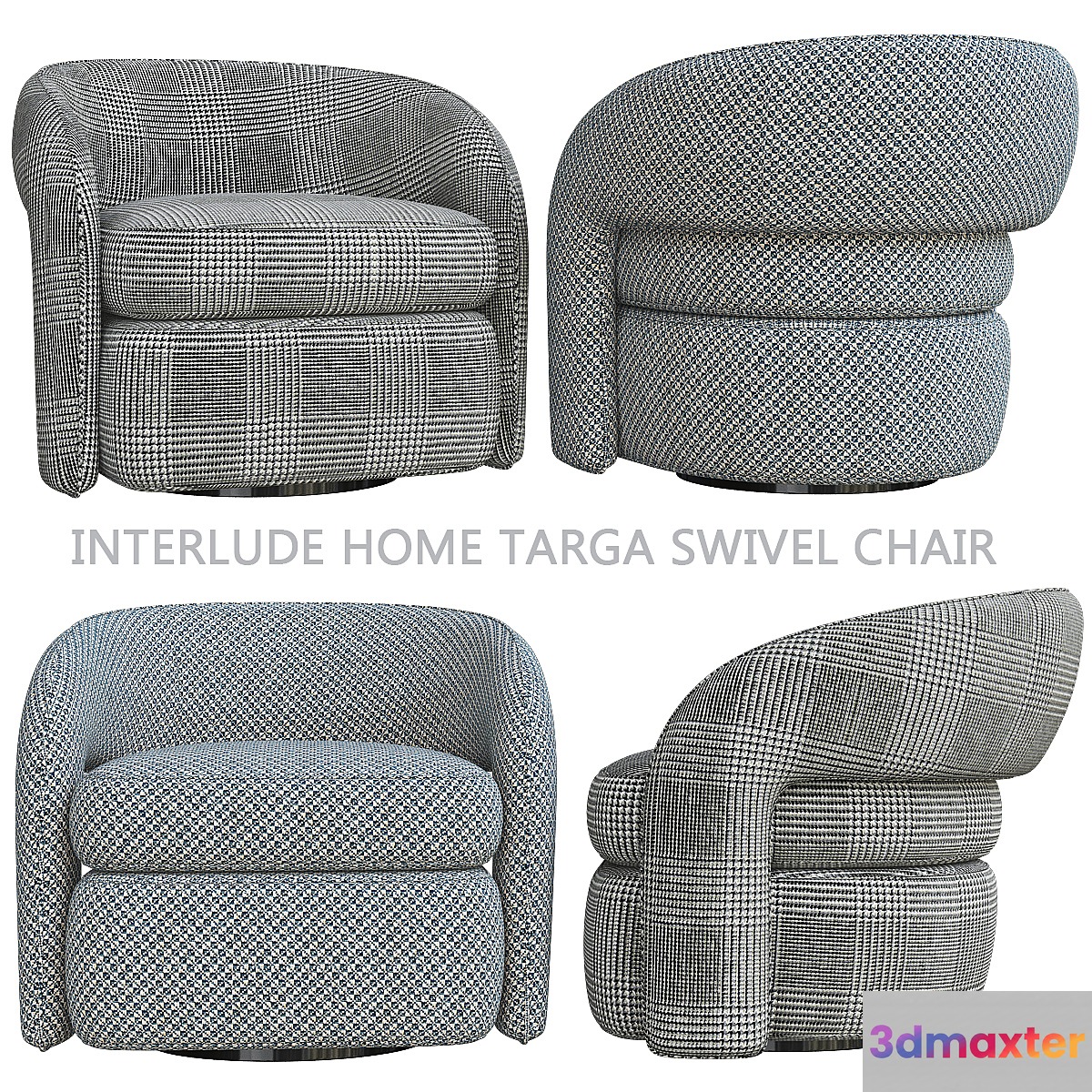 Interlude Home Targa Swivel Chair