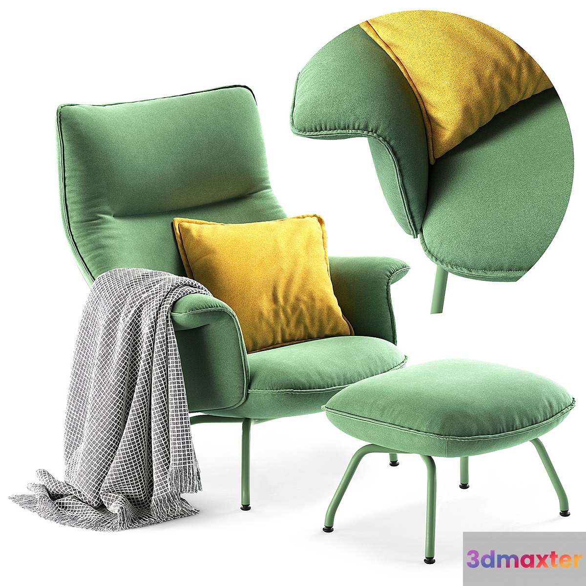 Muuto Doze Lounge Chair & Ottoman