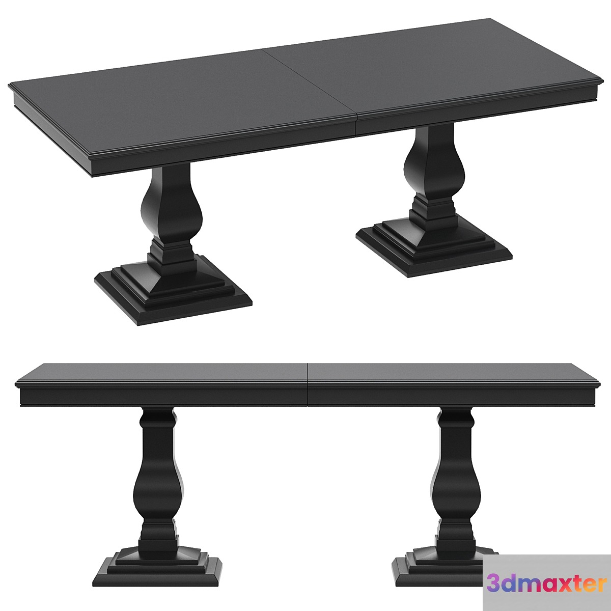 Dantone Home Rectangular folding dining table - No.3