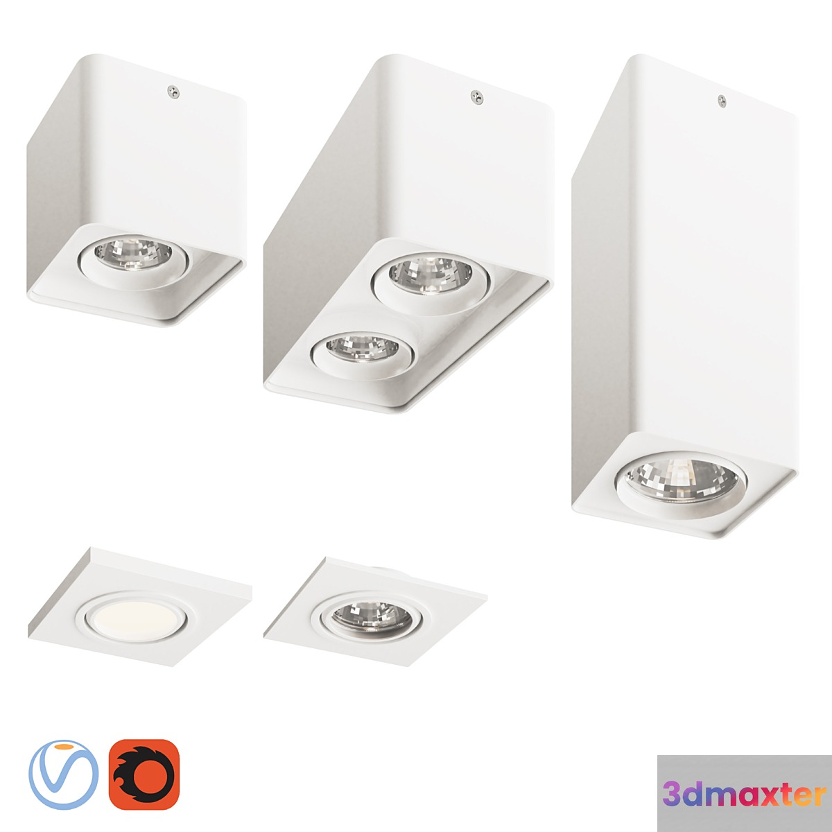 Light Star Monocco White 3D Max