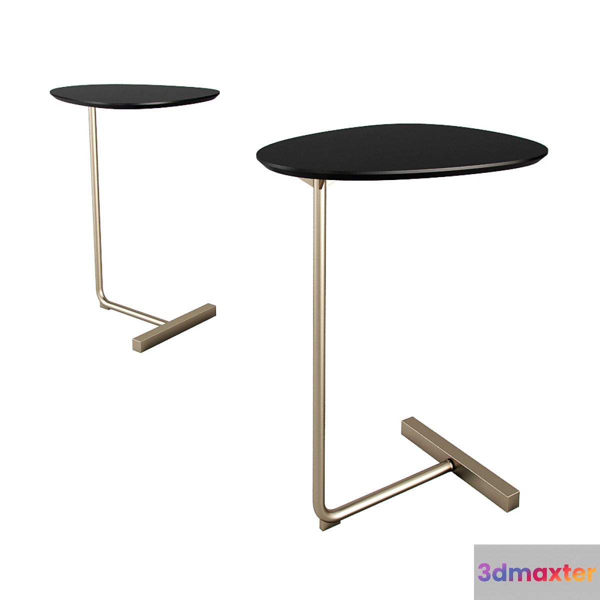 West Elm Charley C Side Table Dark Mineral