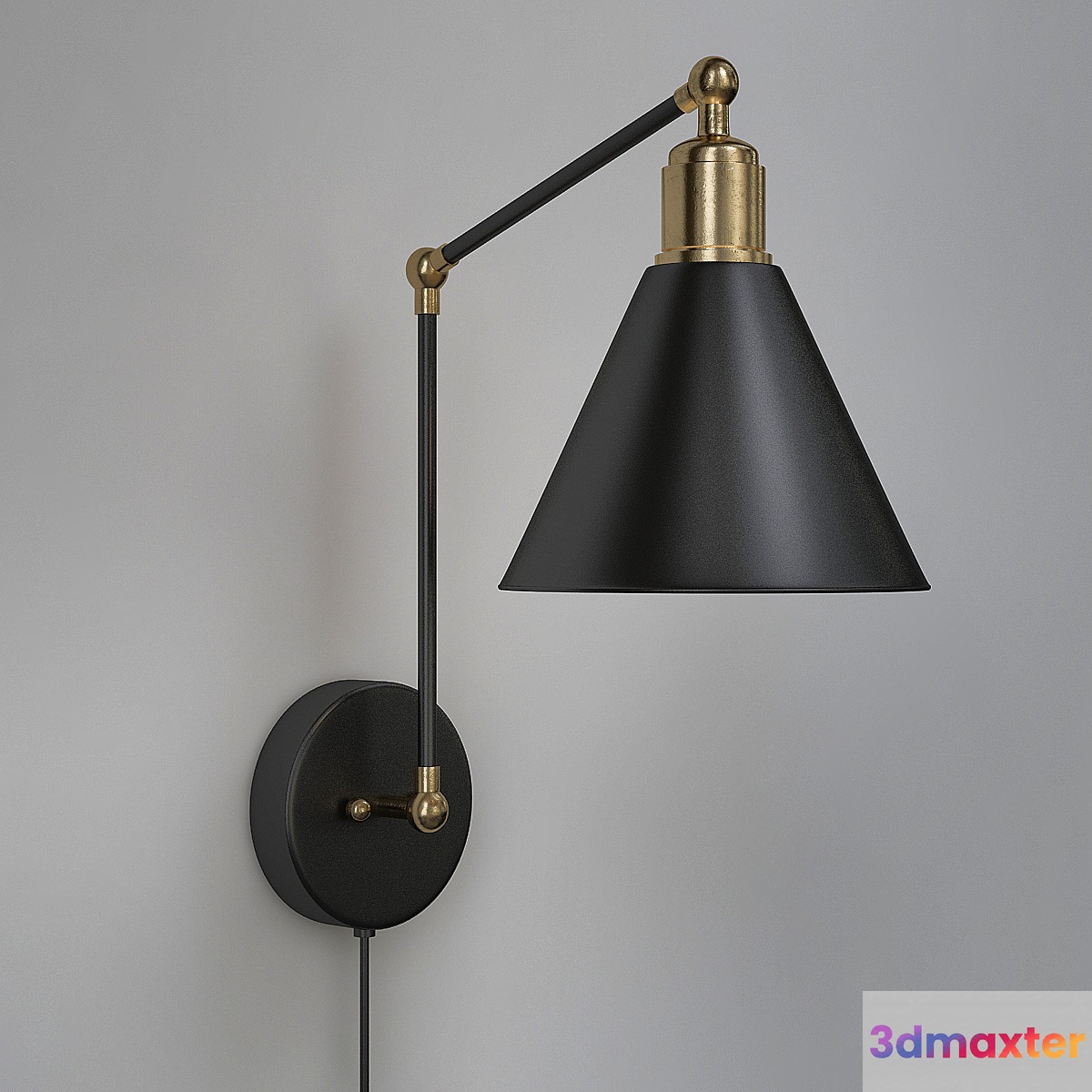 Wall mounted IKEA lamps 3D Max