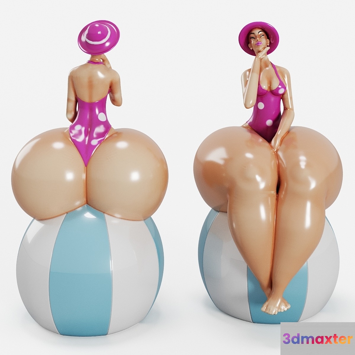 Beautiful Chubby Woman Figurine