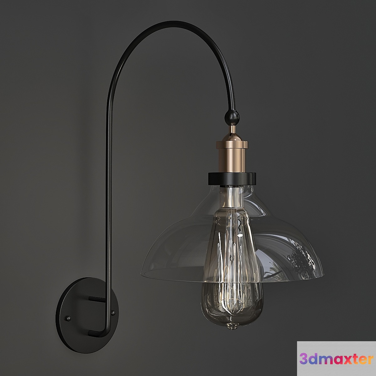 Gooseneck wall lights wall
