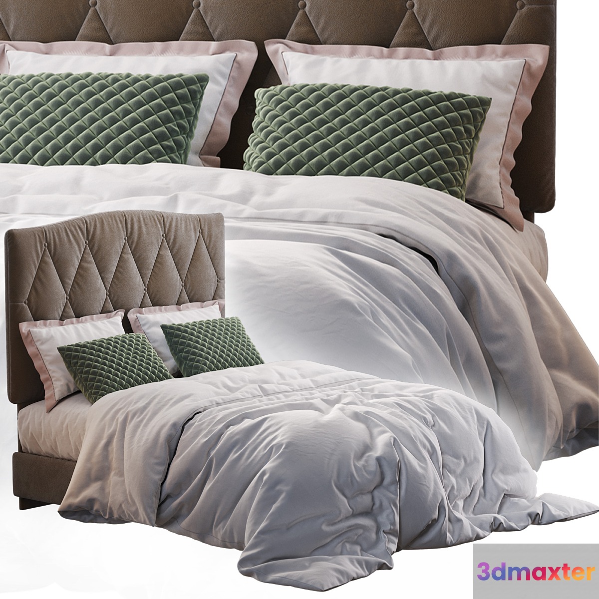 Elliot Curved Upholstered Bed