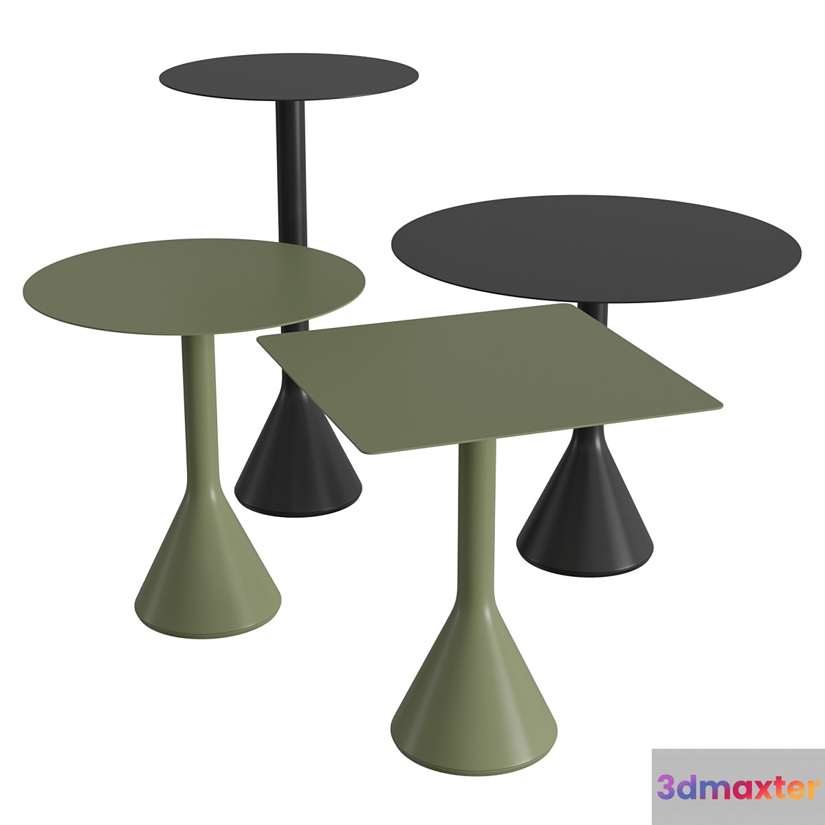 Palissade crown table 3D Max