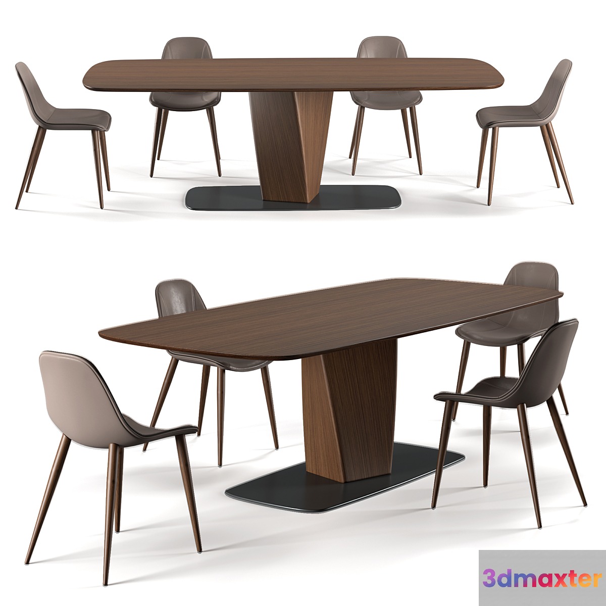EmmeBi Clark table & couture chair