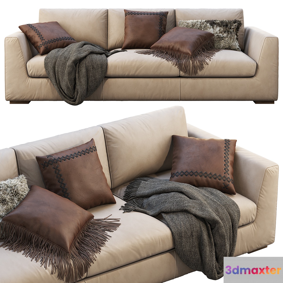 RH Modena Taper Arm Sofa - No.2