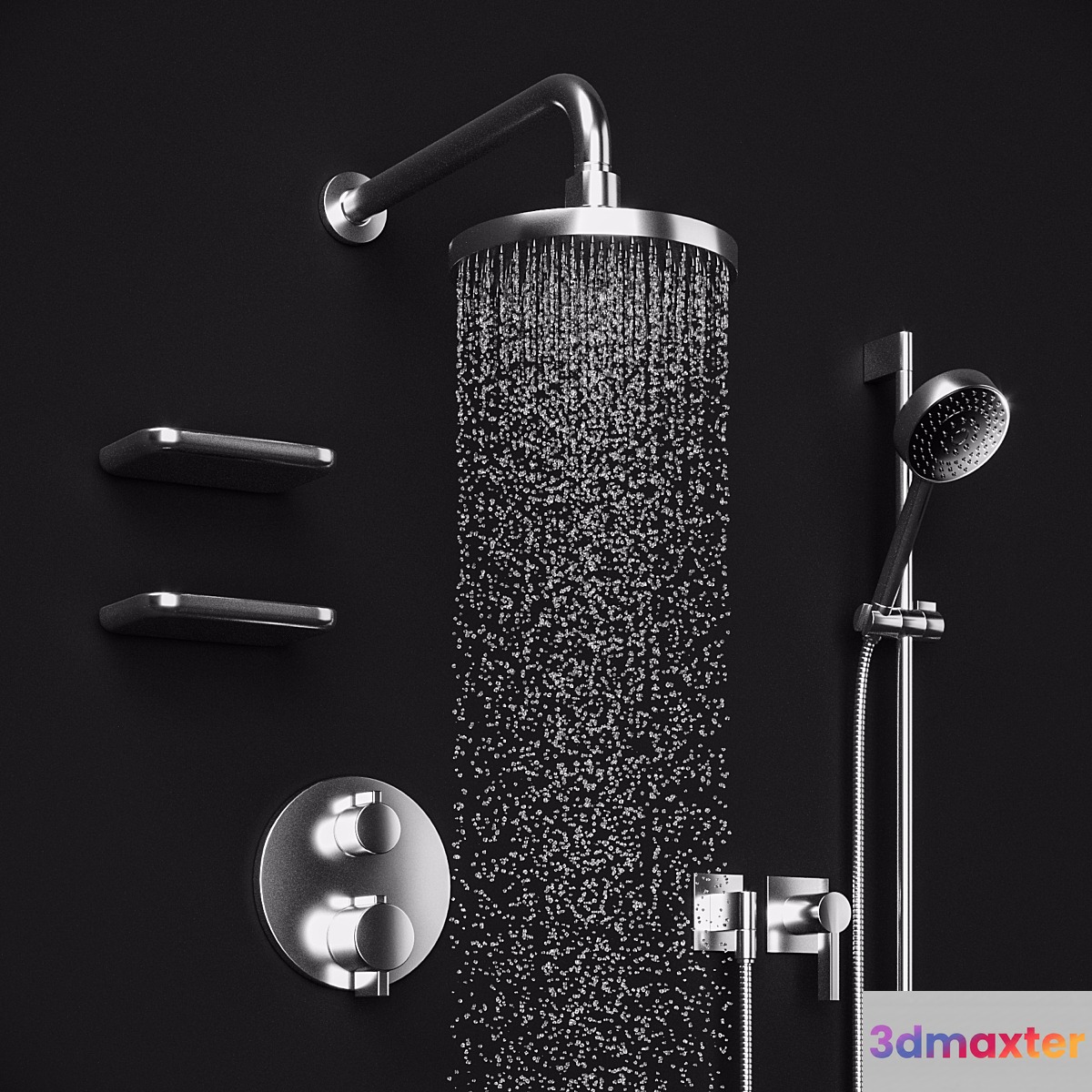 Shower set Dornbracht Selv 3D Max