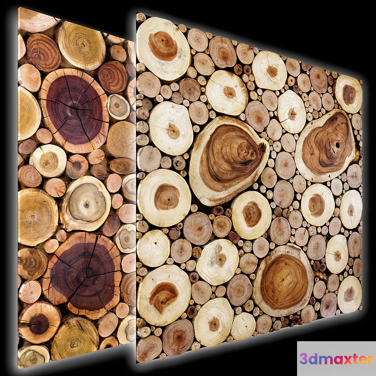 Round wooden stumps - No.2 3D Max