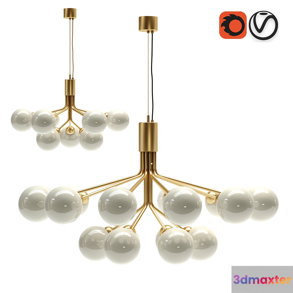 Chandelier lampatron Danna
