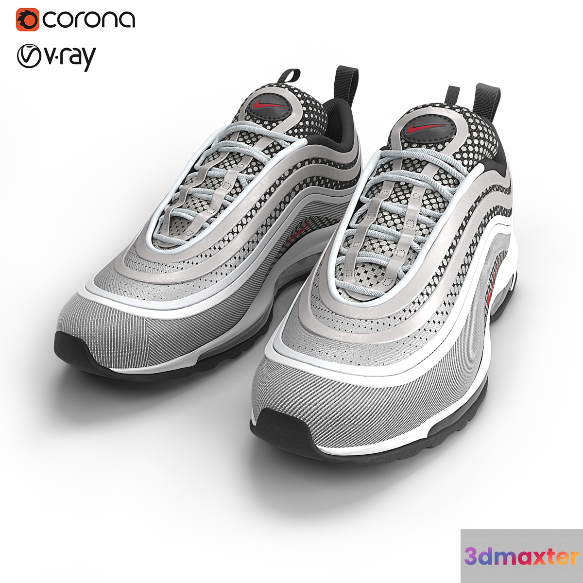 Nike Air Max 97 sneakers 3D Max