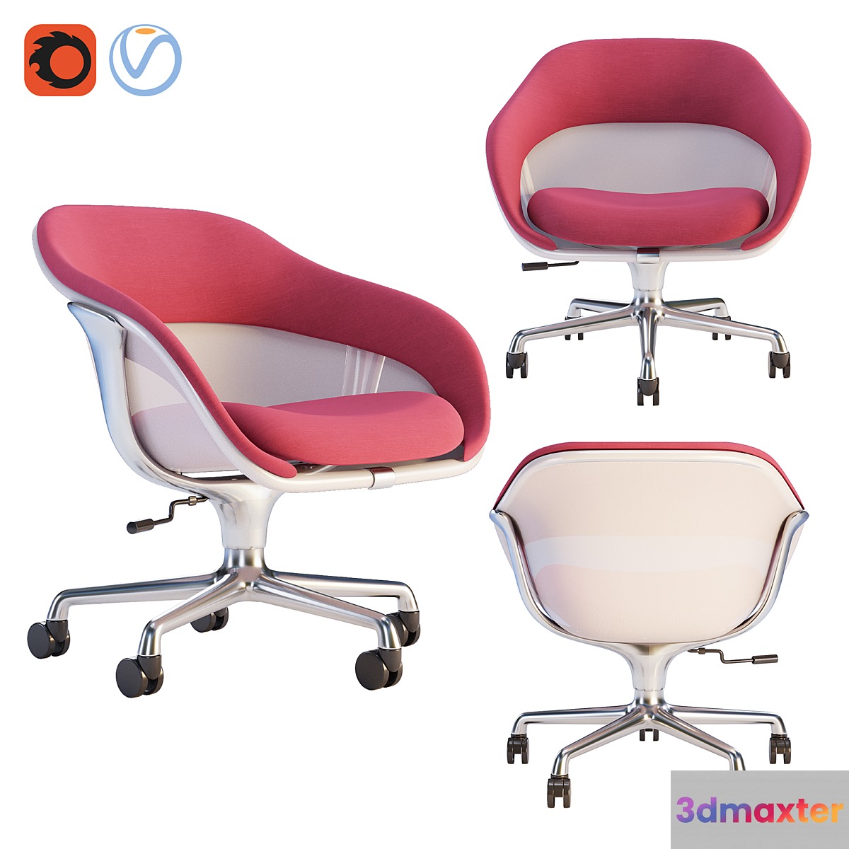 Conference Seating 3D Model