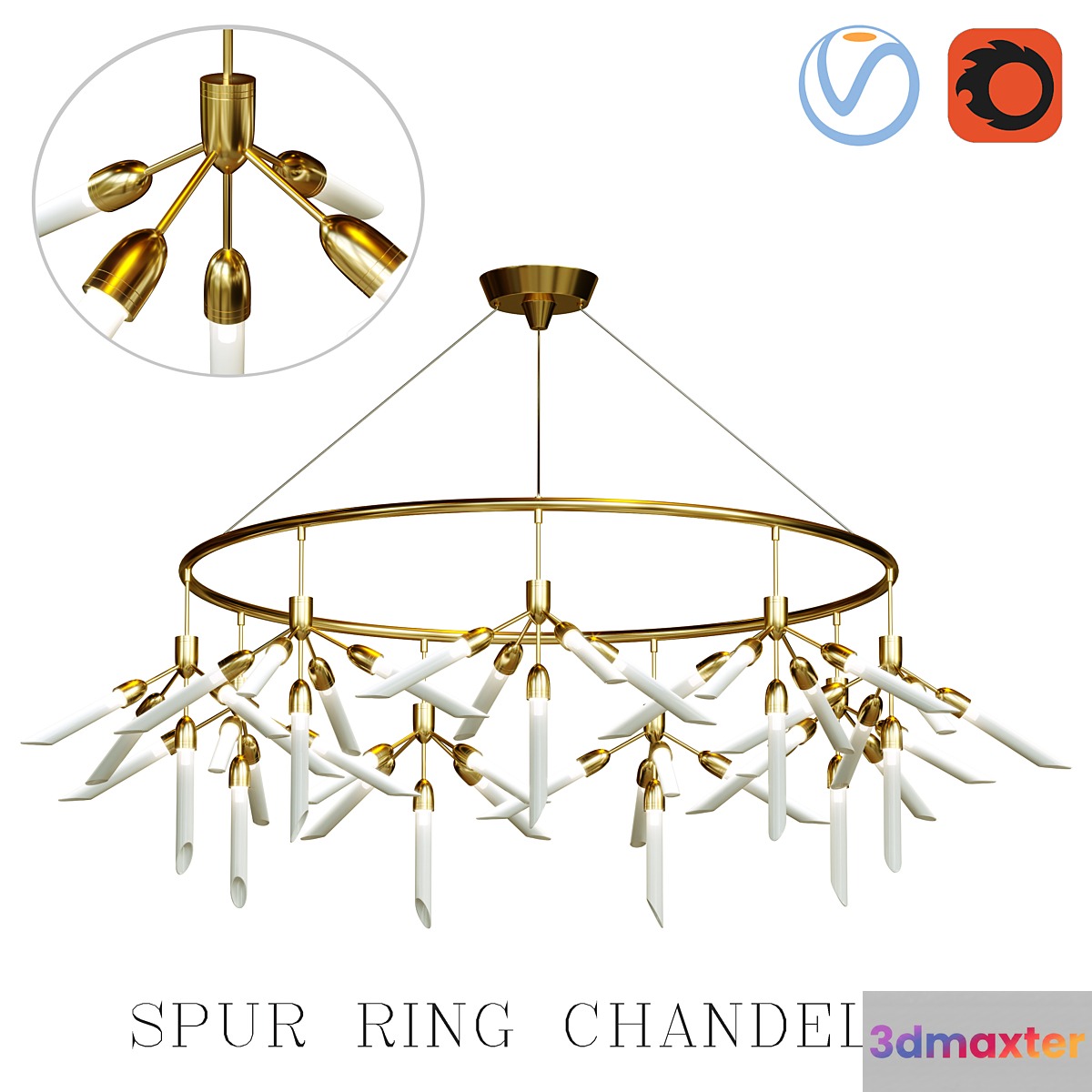 Spur Ring Chandelier