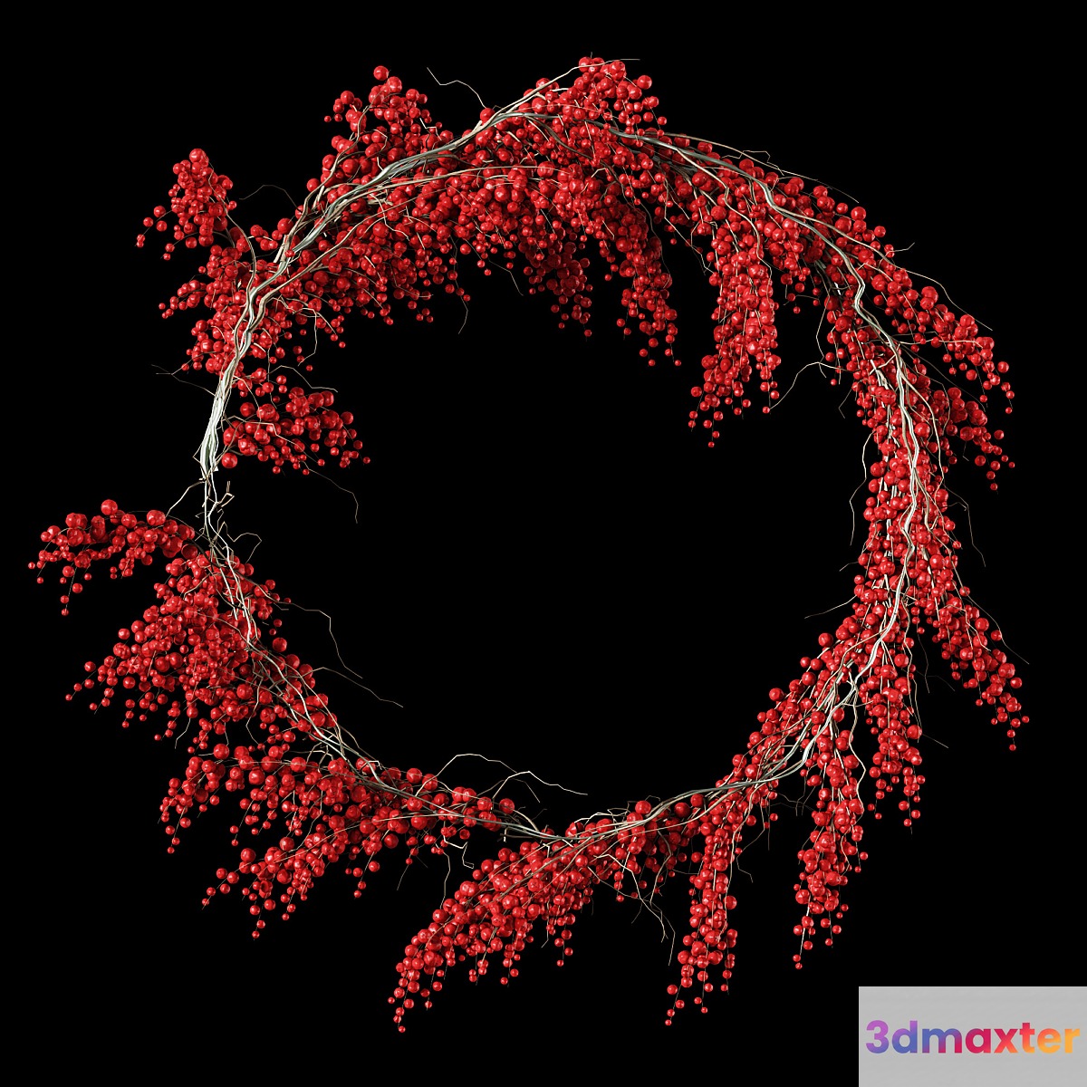 Christmas wreath of berries