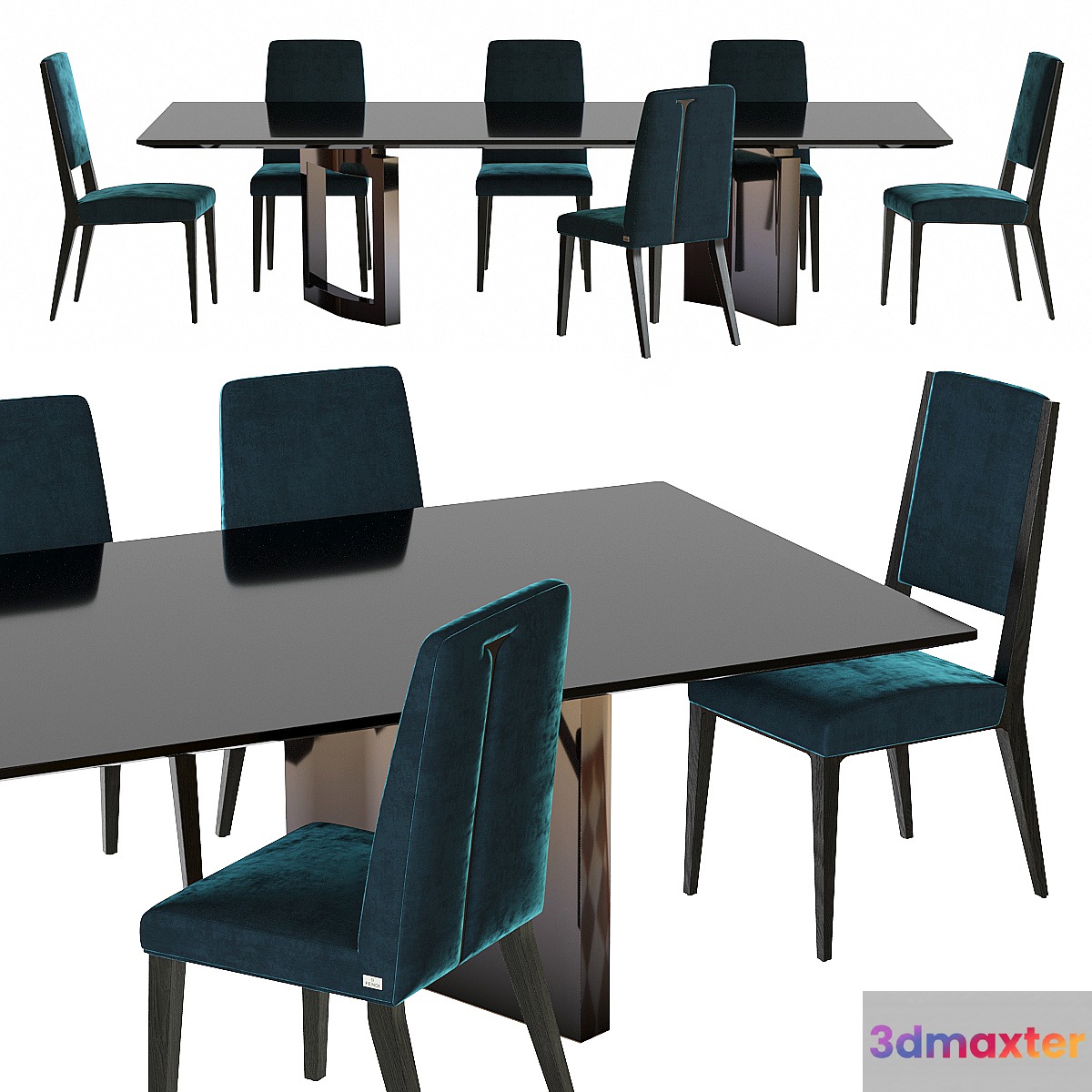 Table and chairs FENDY Romance Ford Stardust