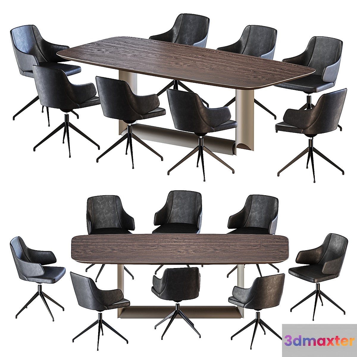 Dragon Wood Table Wendy Chair by Cattelan Italia 3D Max