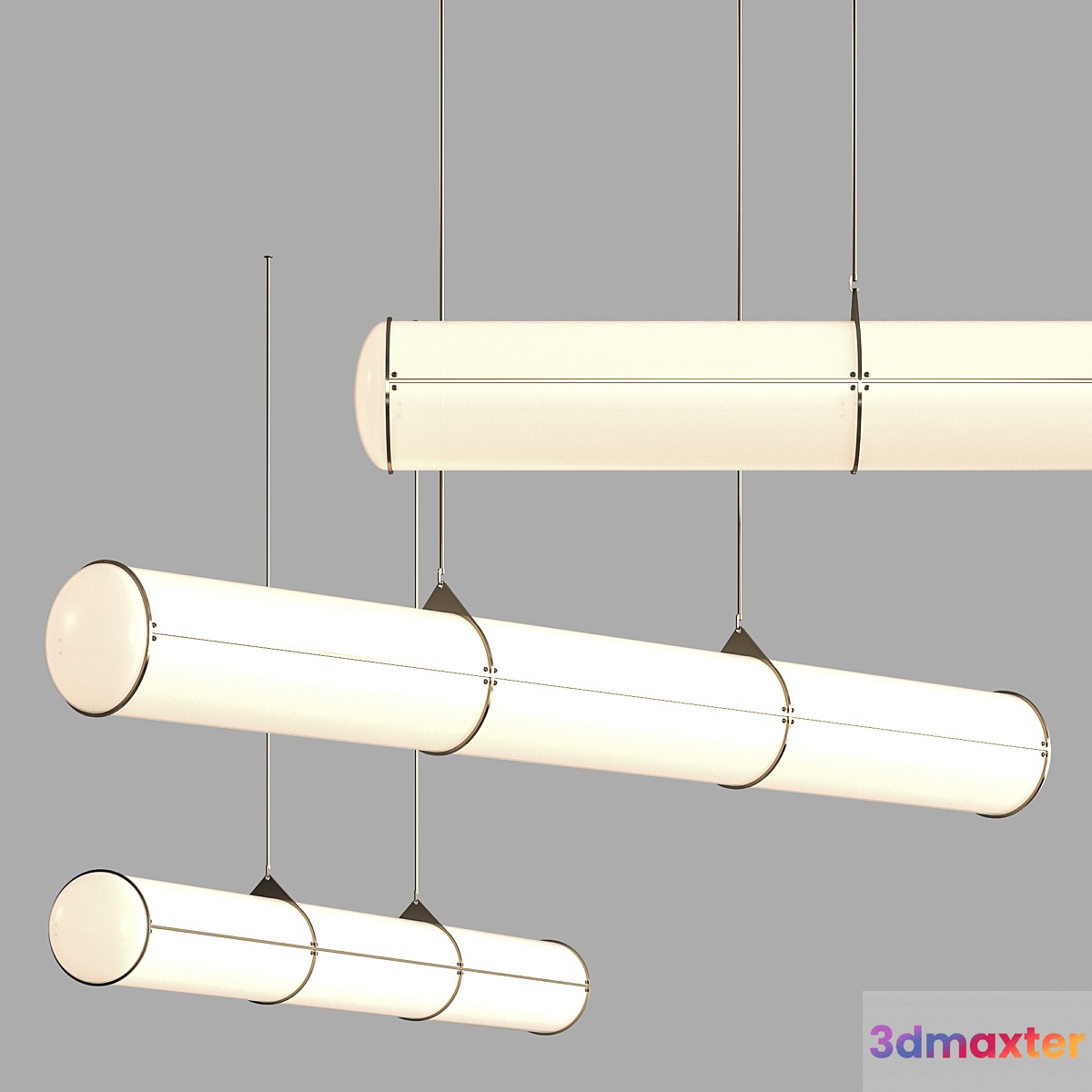 Roll & Hill Endless Straight Suspended Lamp 3D Max