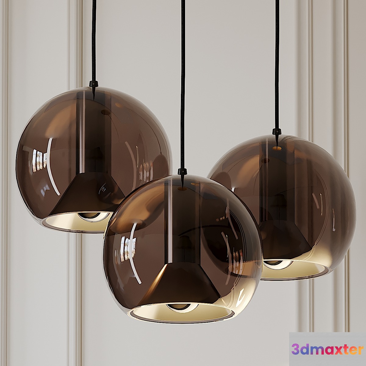 Globe Smoked Glass by Frank Ligtelijn 3D Max