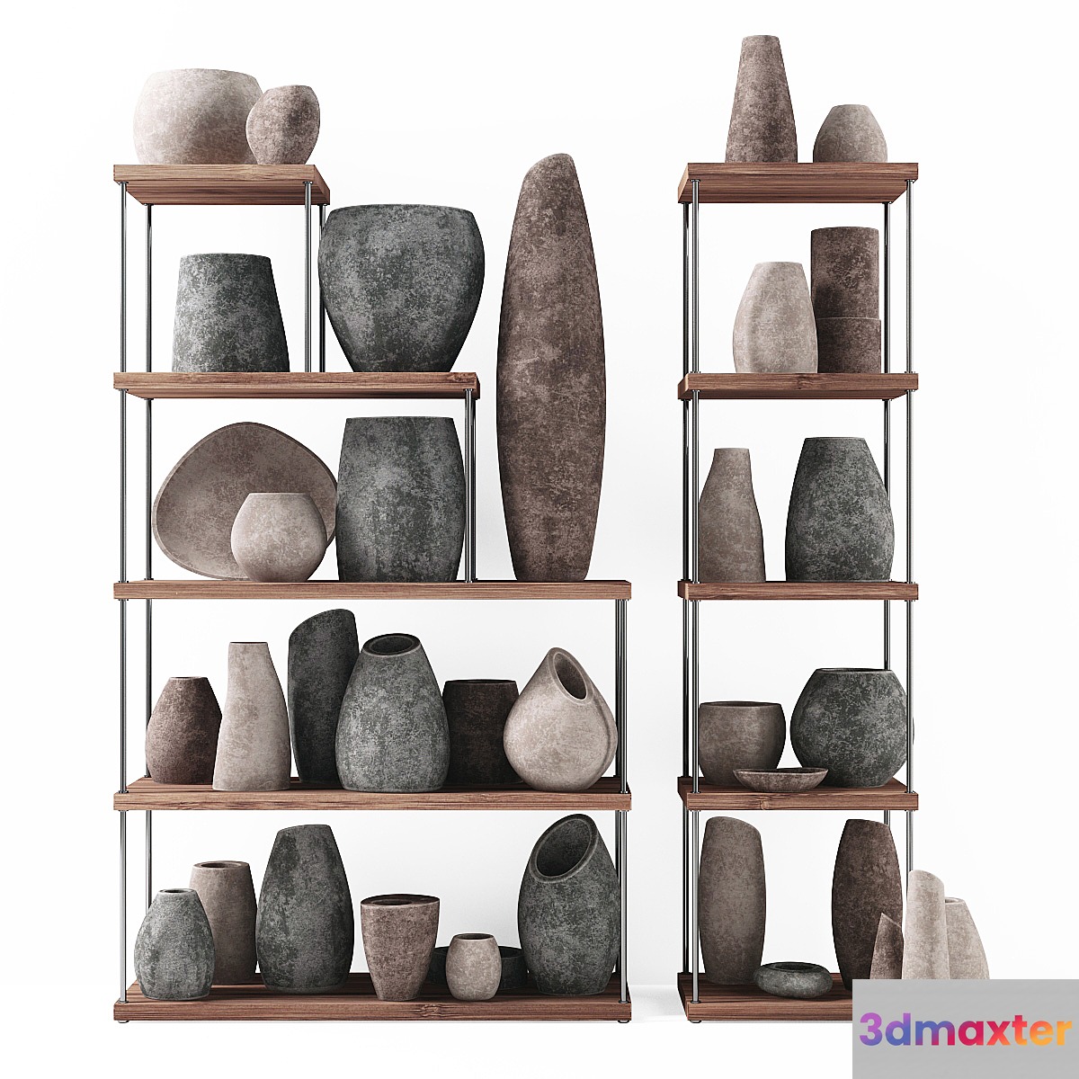 Rack stone dishes 3D Max