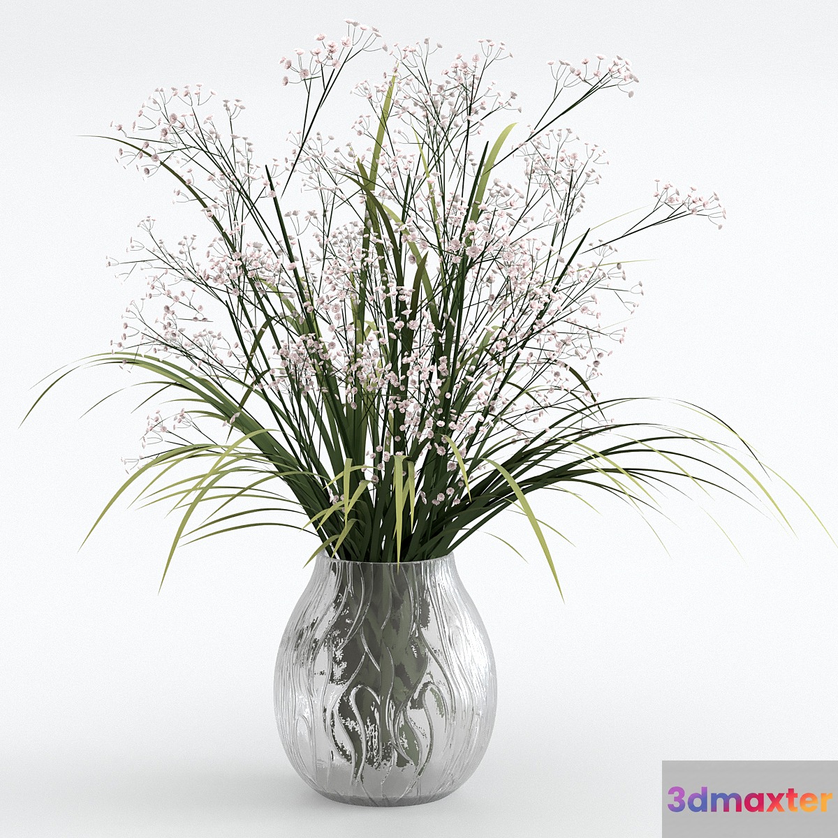 Bouquet of grass with flowers