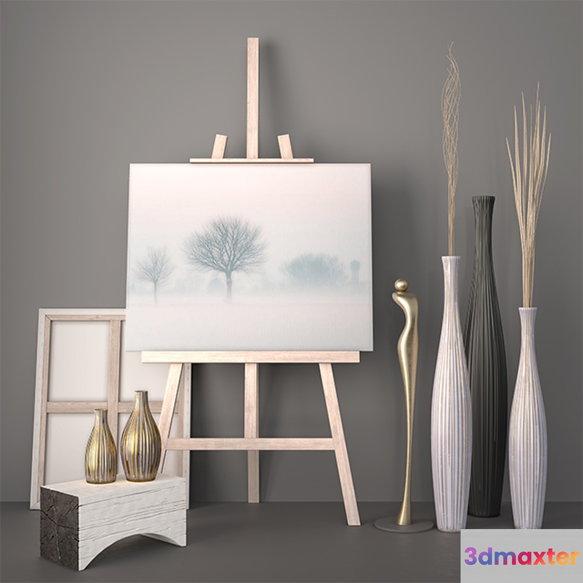 Decor - Vases Dry grass Statuette - No.4
