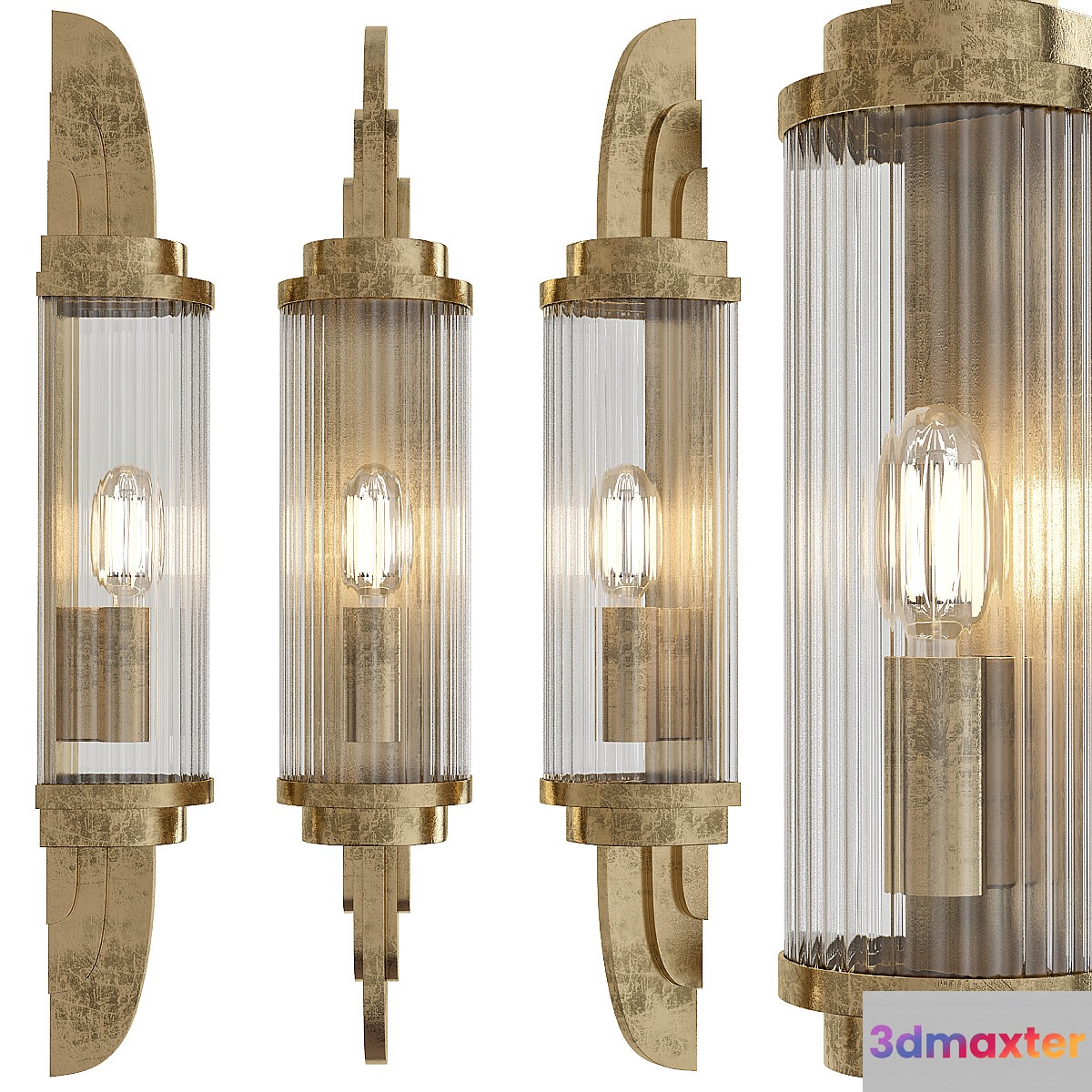 Art deco wall sconce