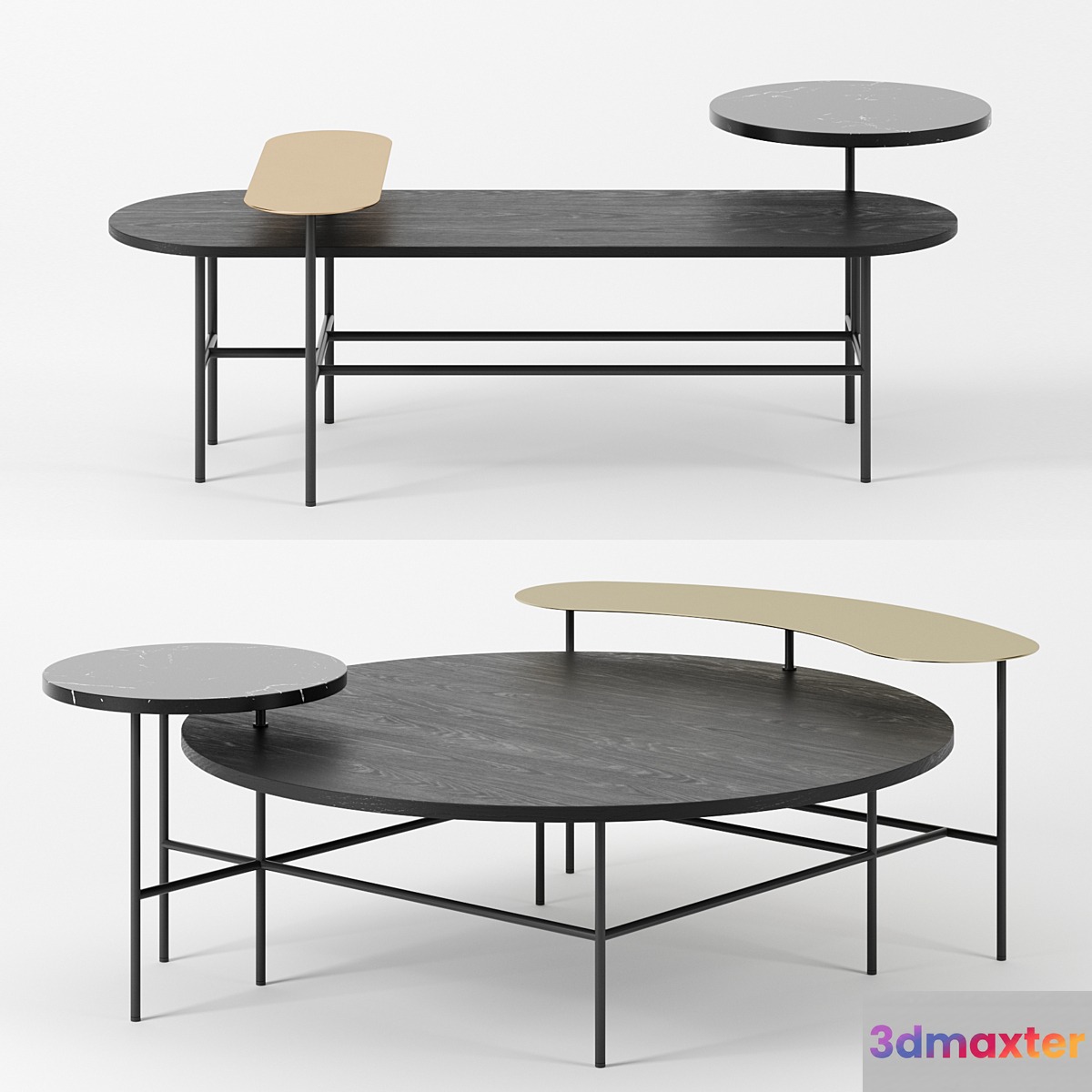 Palette tables by & Tradition set 2