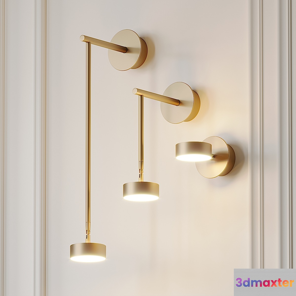 Softspot wall sconce by Giopato Coombes 3D Max
