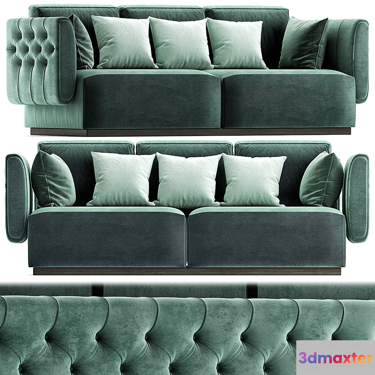 Tufted leather sofa SIMON By OPERA CONTEMPORARY - No.2