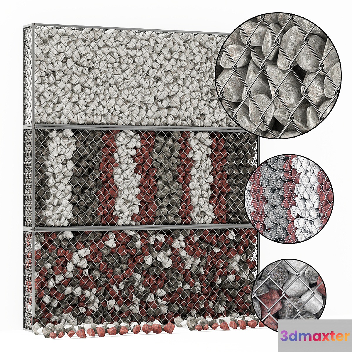 Gabion medium stone color