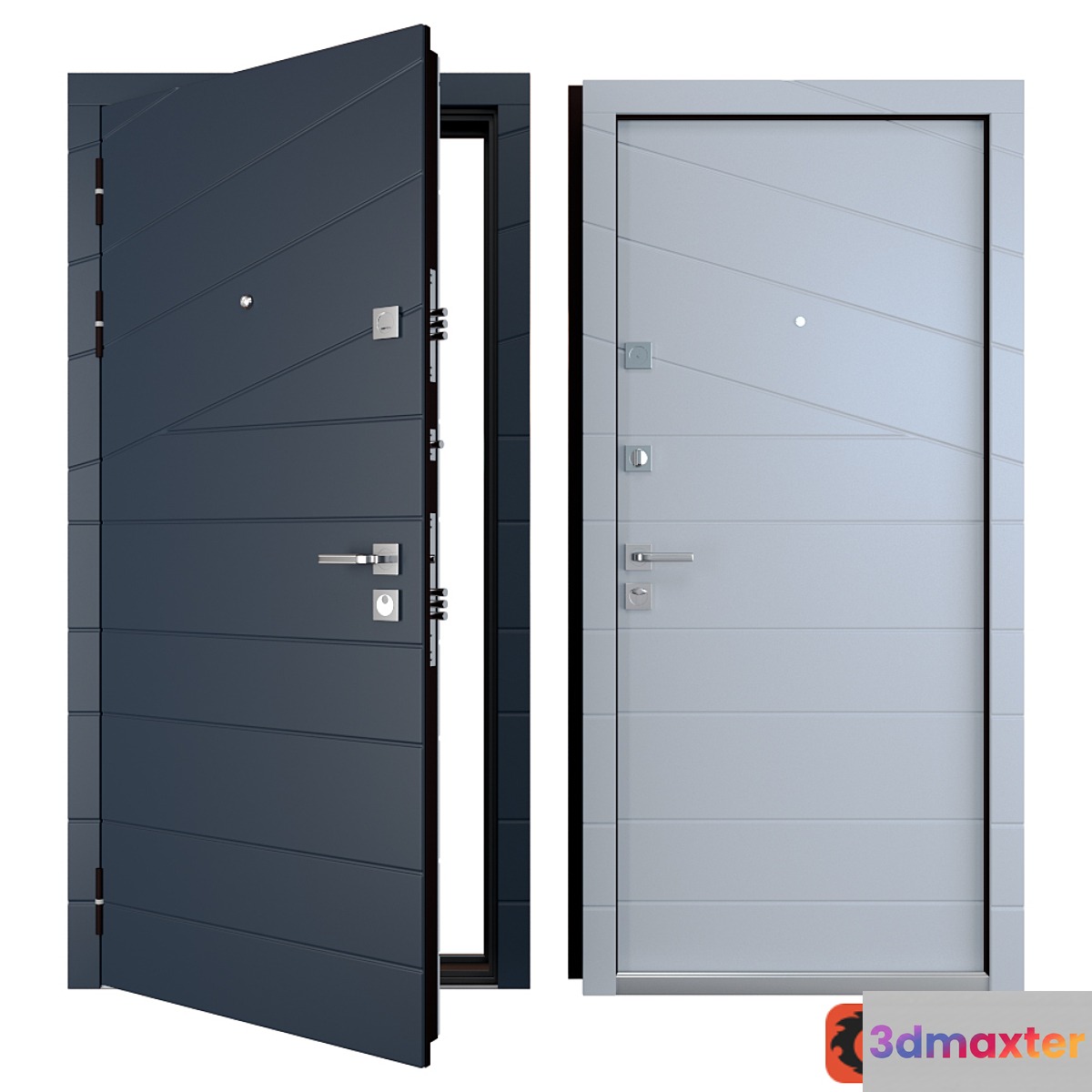 Entrance metal door Line (Zimen) - No.2