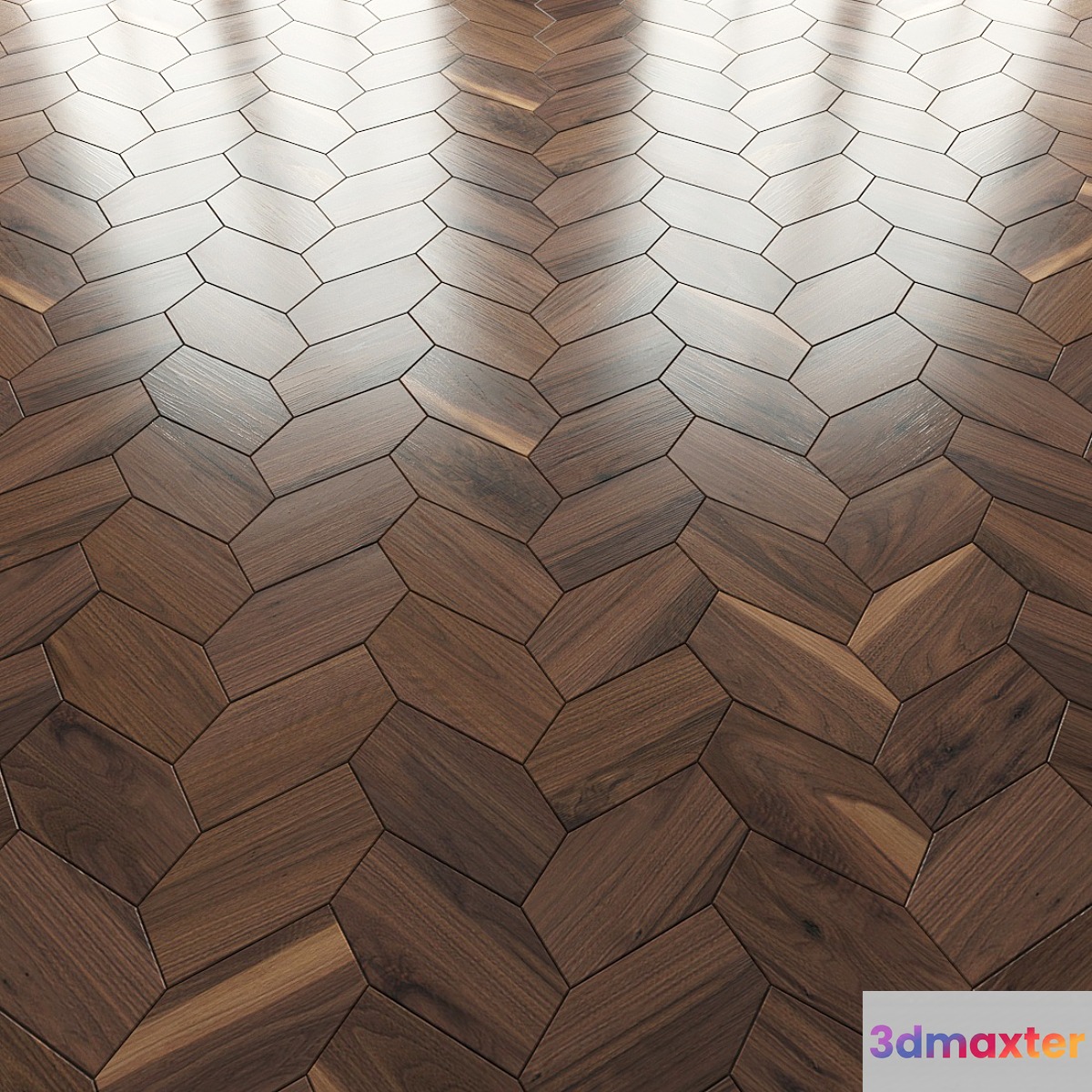 Parquet Foglie d'Oro Arte Brotto 3D Max