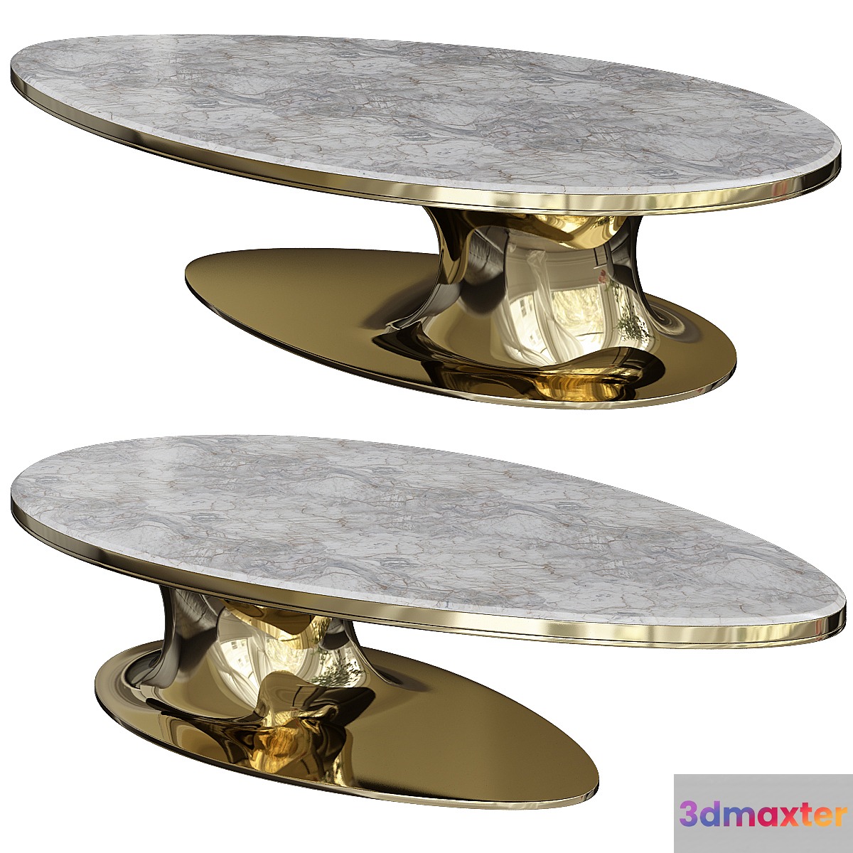 Ipe Cavalli (Visionnaire) 2019 SOWILO Elliptical low table